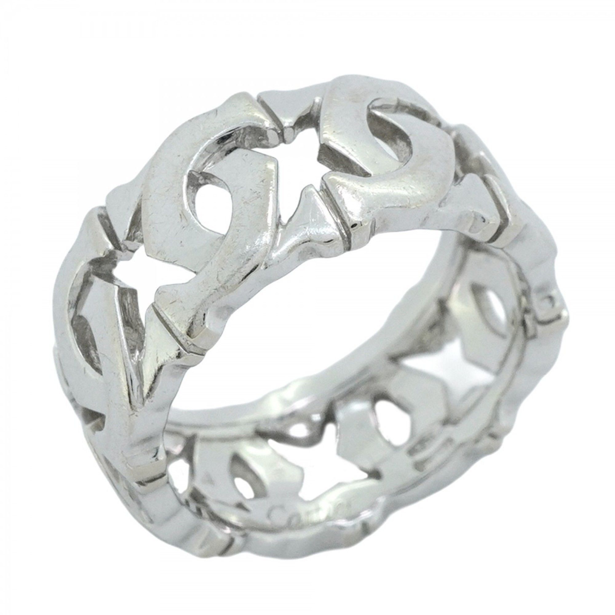 Cartier Ring Entrelacé 18KWG White Gold #49 Ladies