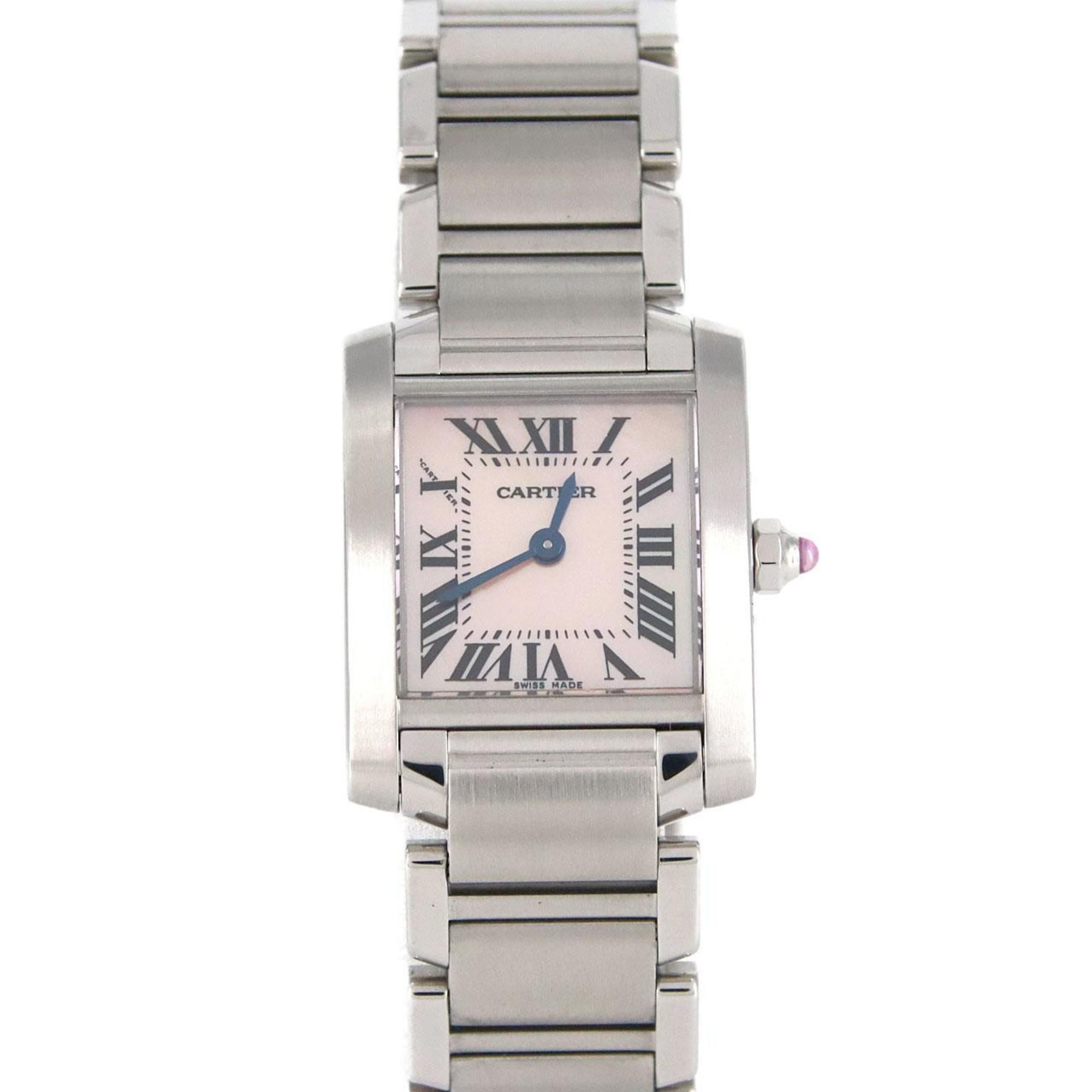 Cartier Tank Francaise SM W51028Q3 SS Wristwatch Quartz