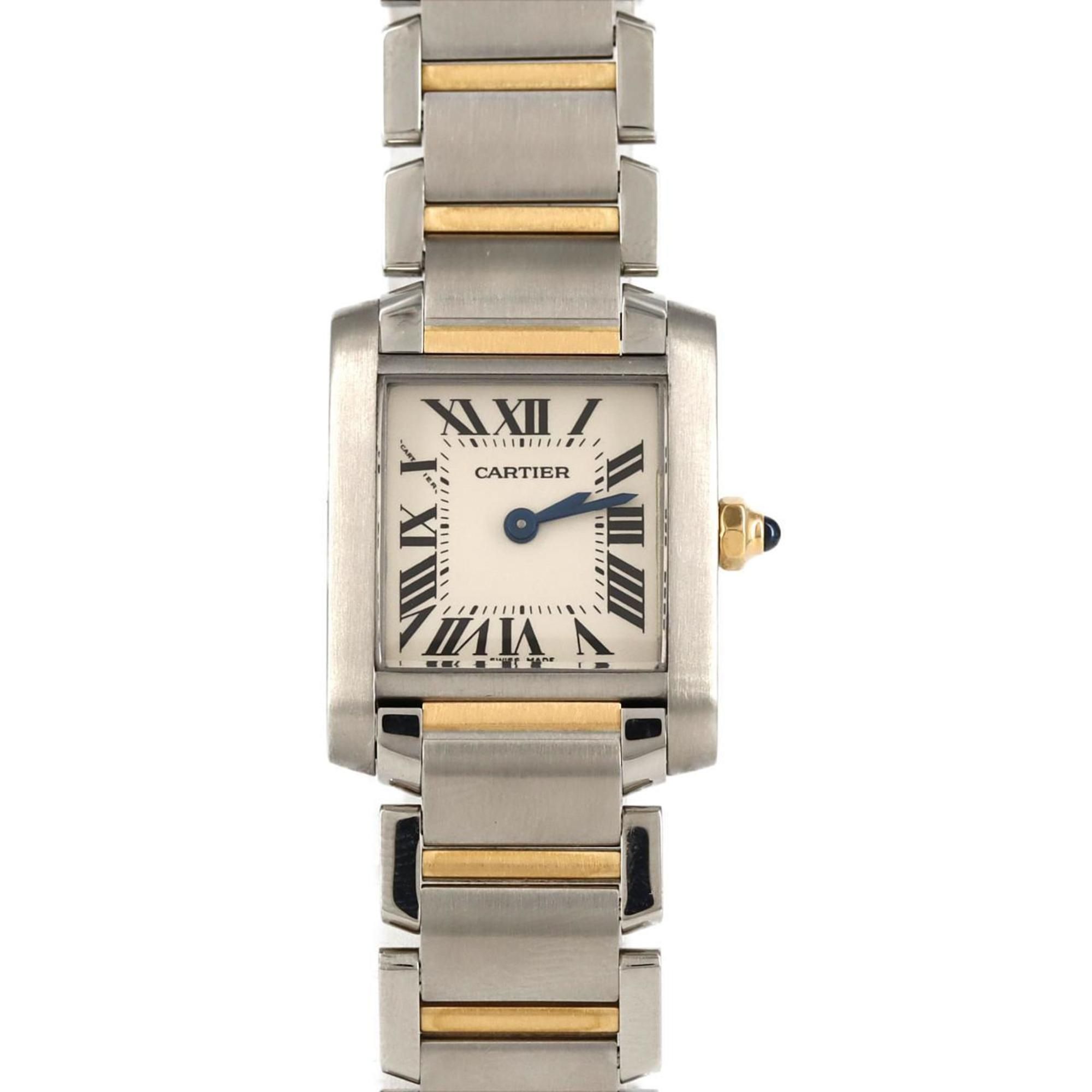 Cartier Tank Francaise SM Combi W51007Q4 SSxYG Wristwatch Quartz