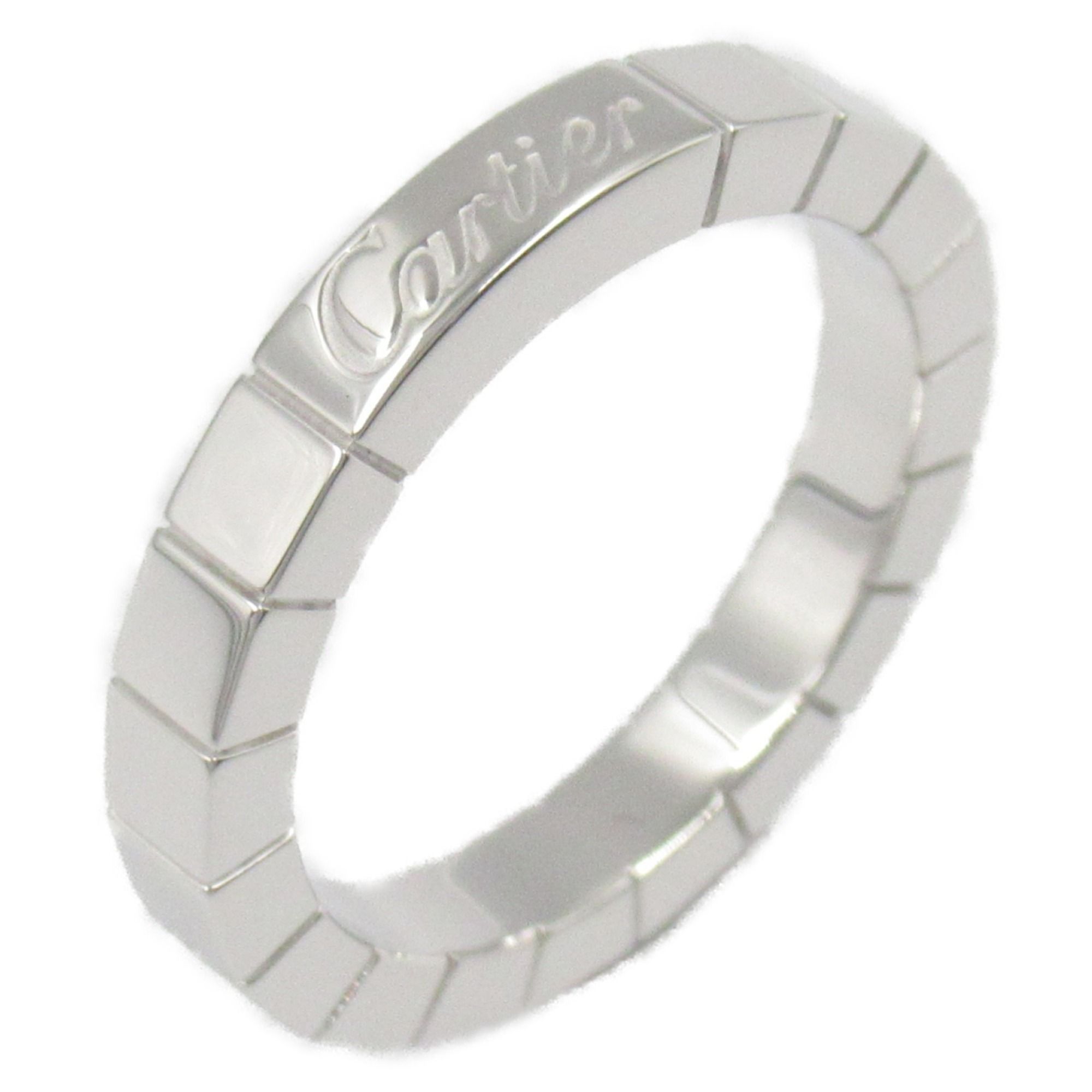 CARTIER Lanier Ring, 18KWG (White Gold), Women's, Silver