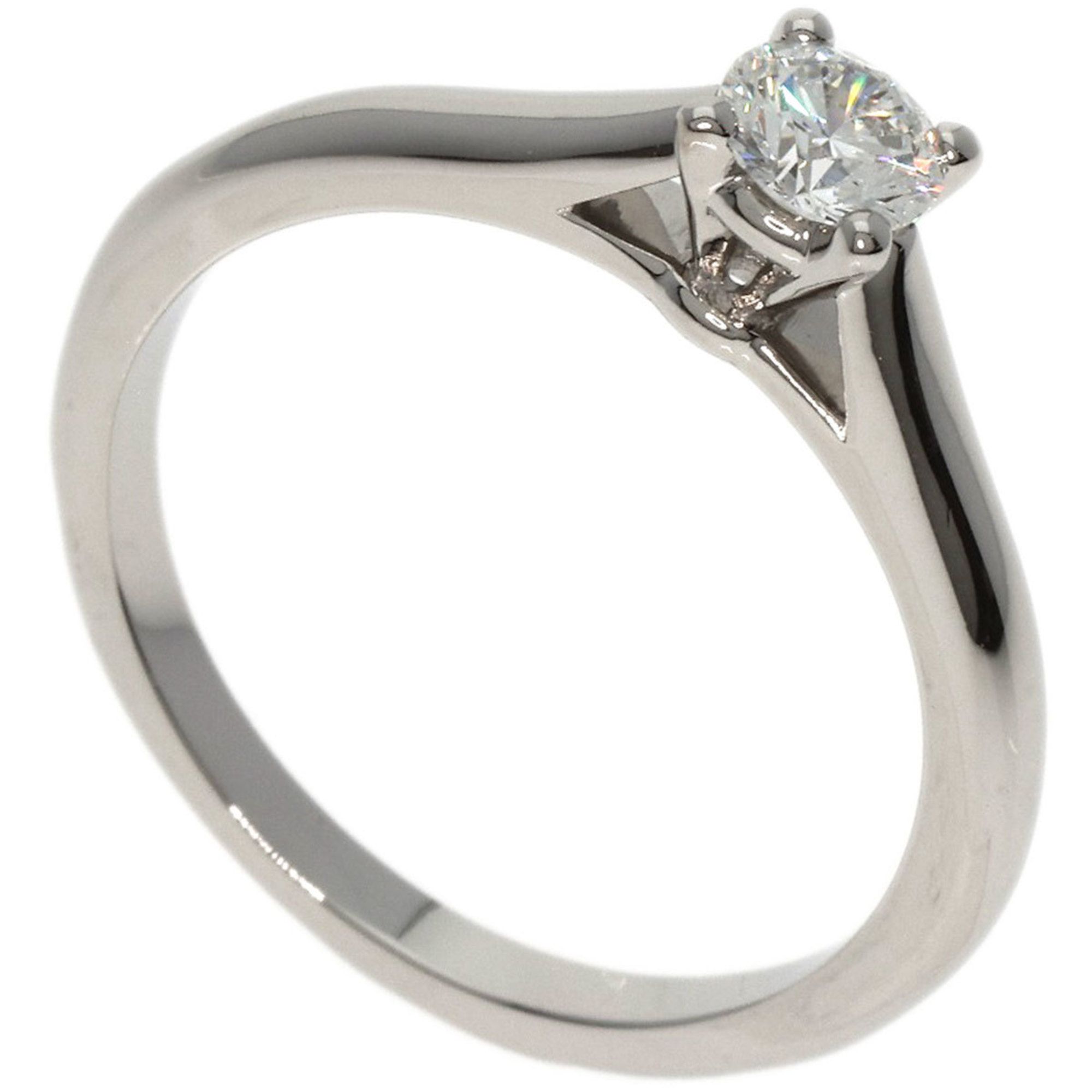 Cartier Solitaire Diamond #48 Ring Platinum PT950 Women's CARTIER