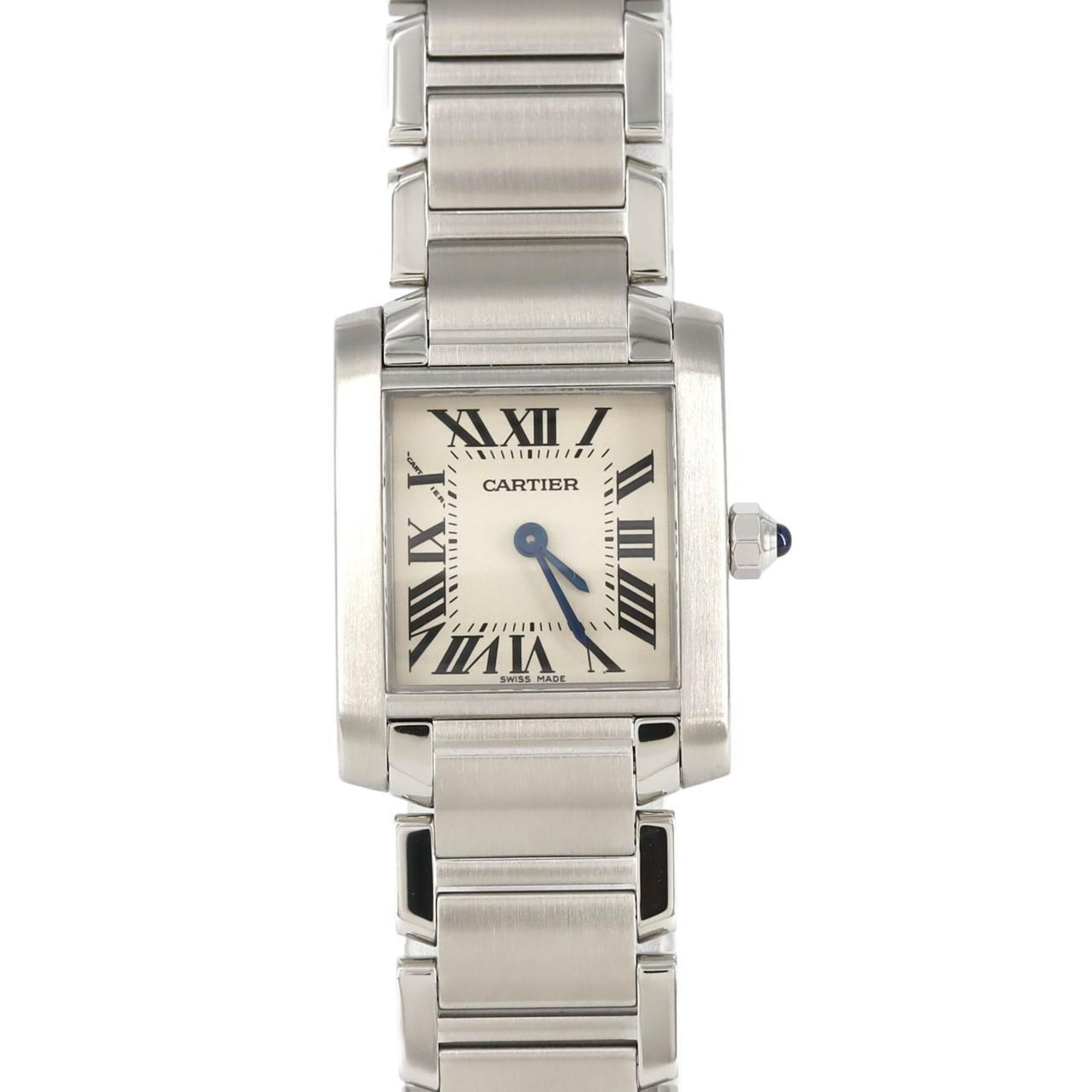 Cartier Tank Francaise SM W51008Q3 SS Wristwatch Quartz