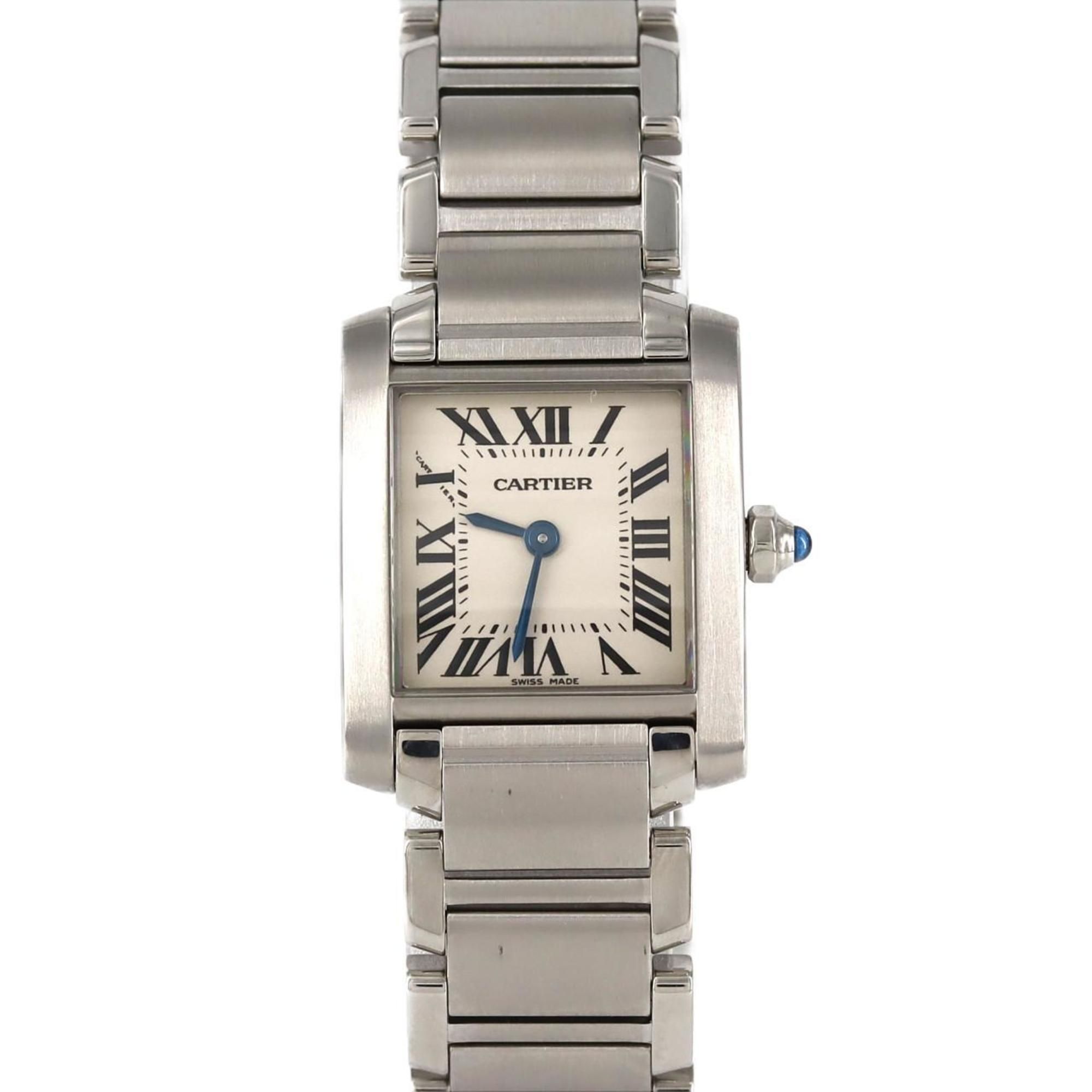 Cartier Tank Francaise SM W51008Q3 SS Wristwatch Quartz