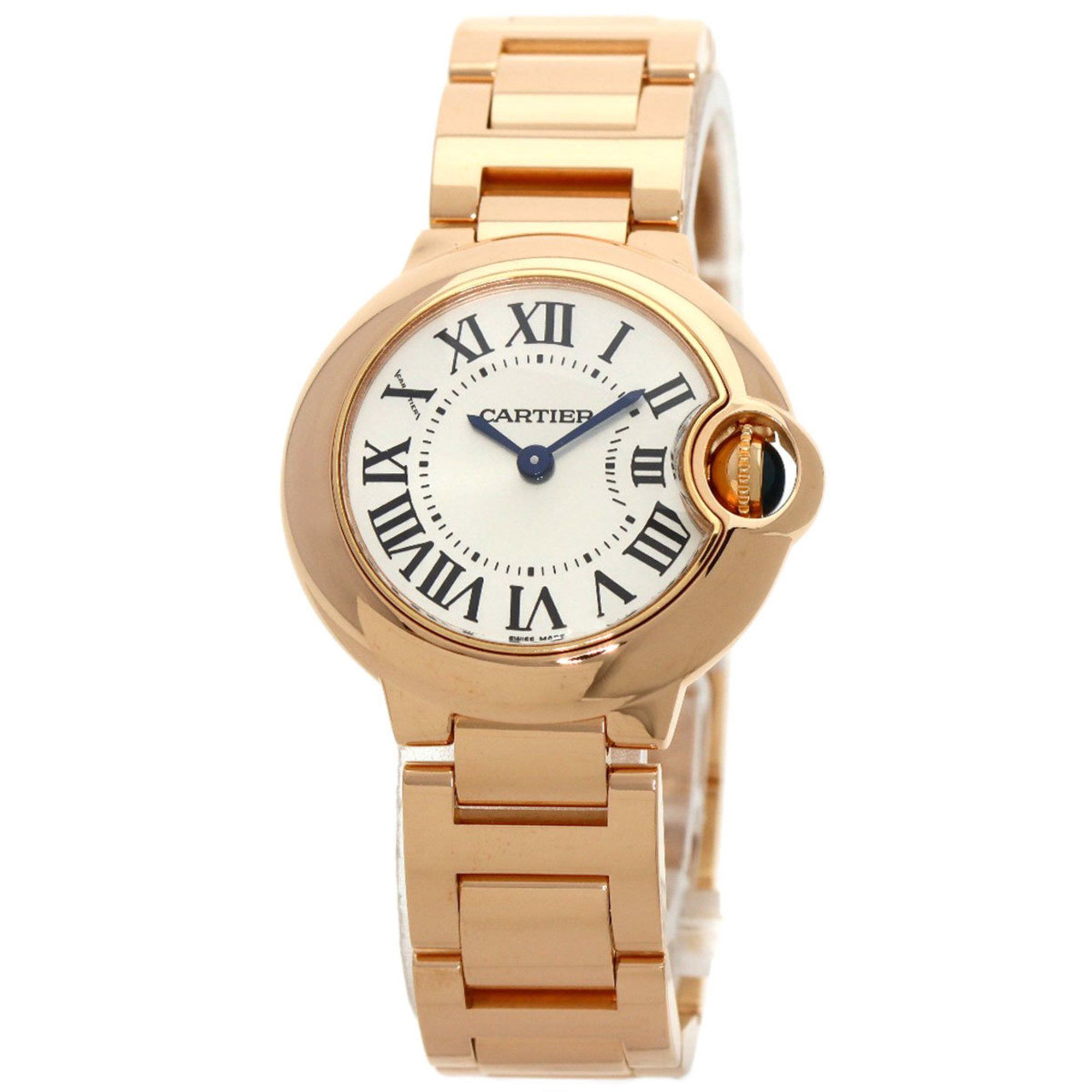 Cartier W69002Z2 Ballon Bleu SM 28mm Manufacturer Complete Wristwatch K18 Pink Gold/K18PG Ladies CAR