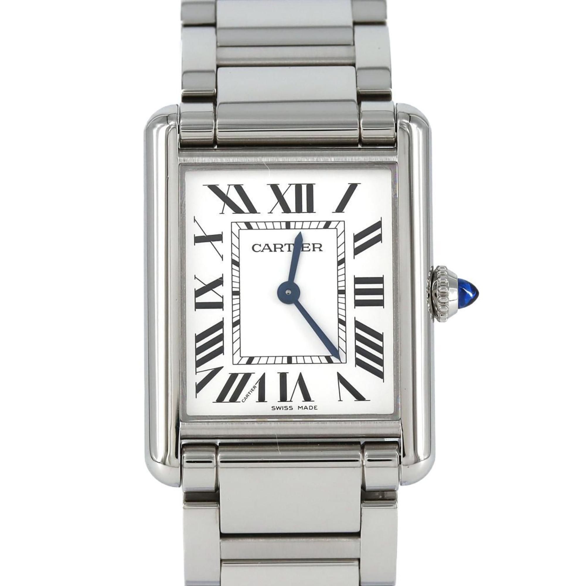 Cartier Tank Must LM WSTA0052 SS Wristwatch Quartz