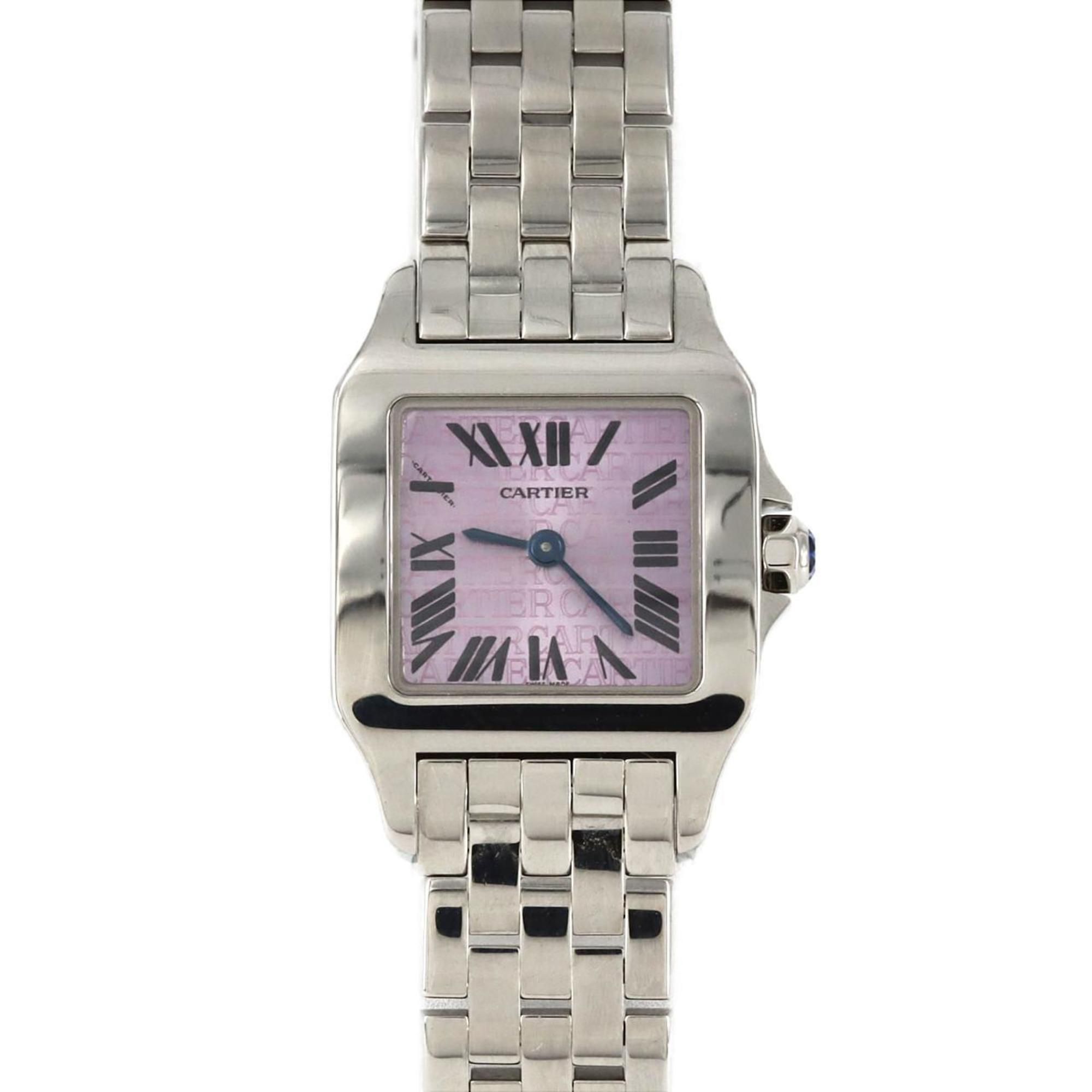 Cartier Santos de SM 2008X'mas LIMITED W2510002 SS Wristwatch Quartz