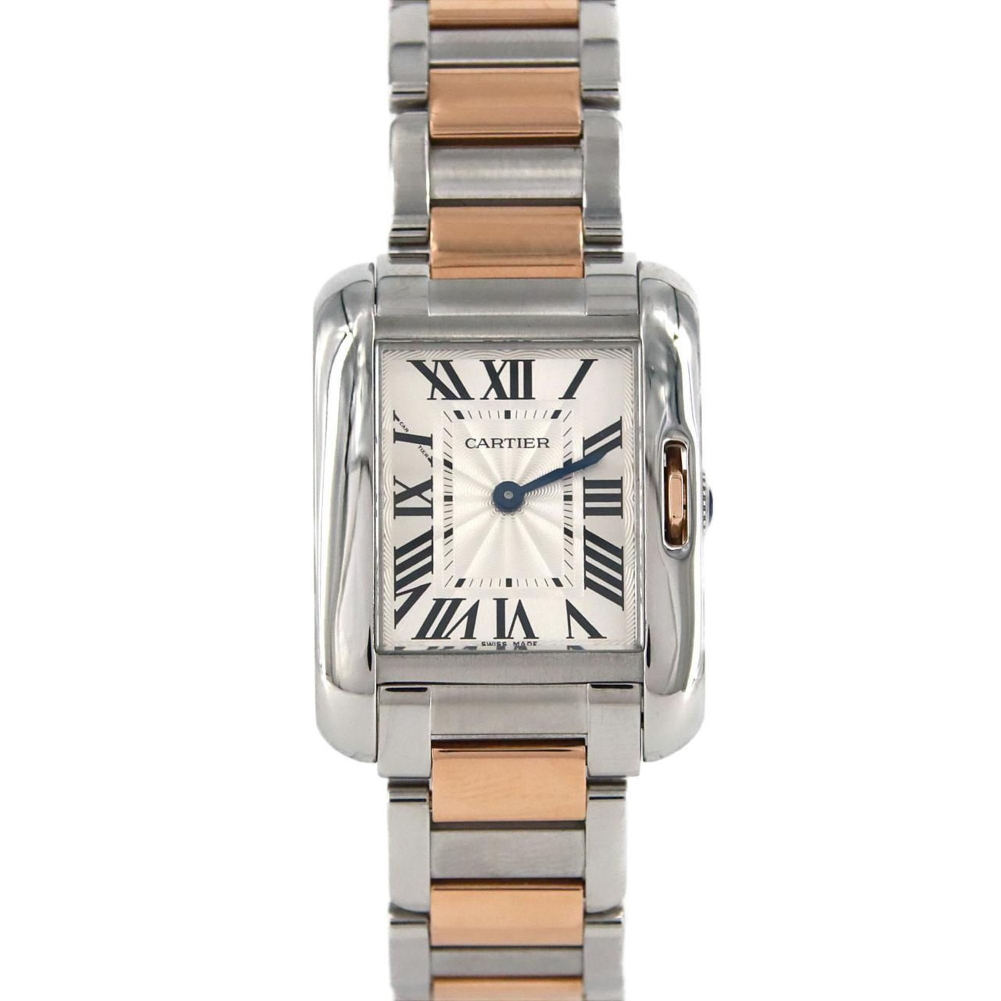 Cartier Tank Anglaise SM PG Combi W5310036 SSxPG Wristwatch Quartz