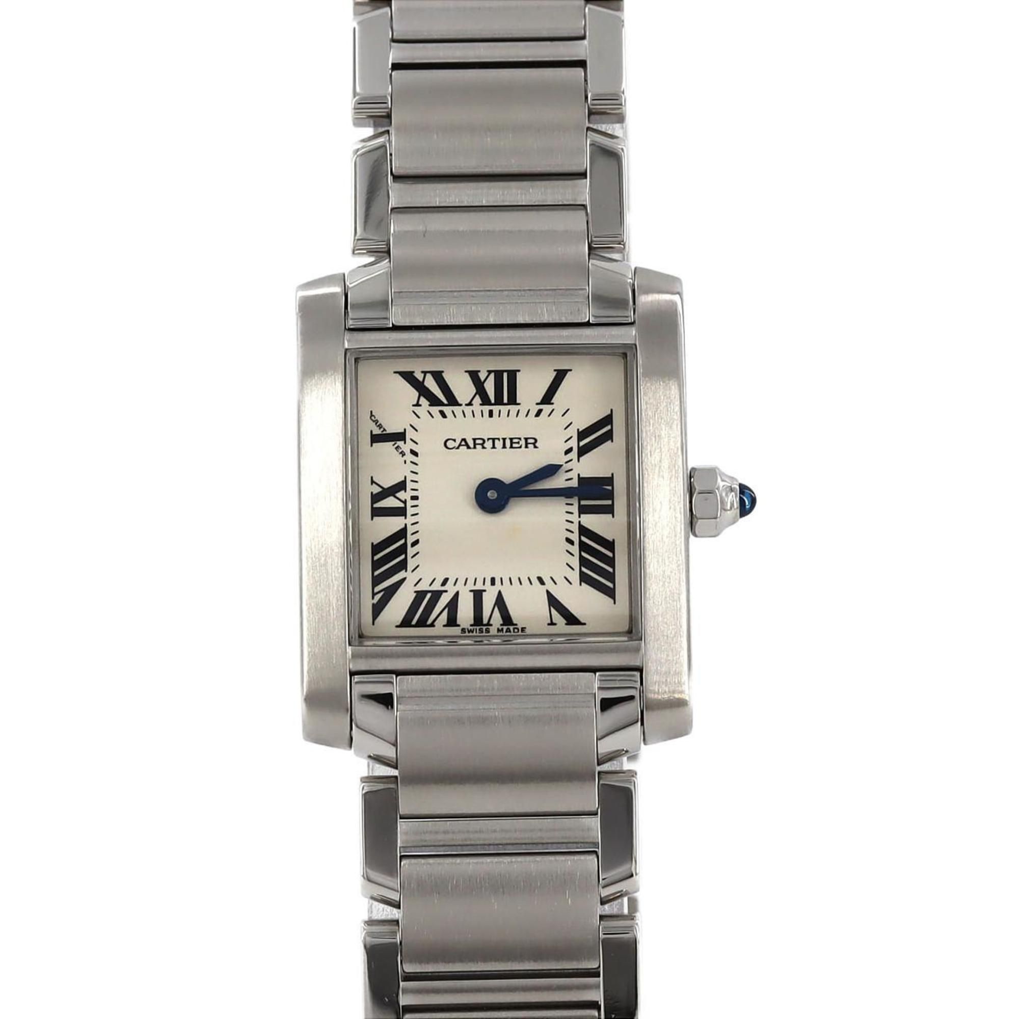 Cartier Tank Francaise SM W51008Q3 SS Wristwatch Quartz