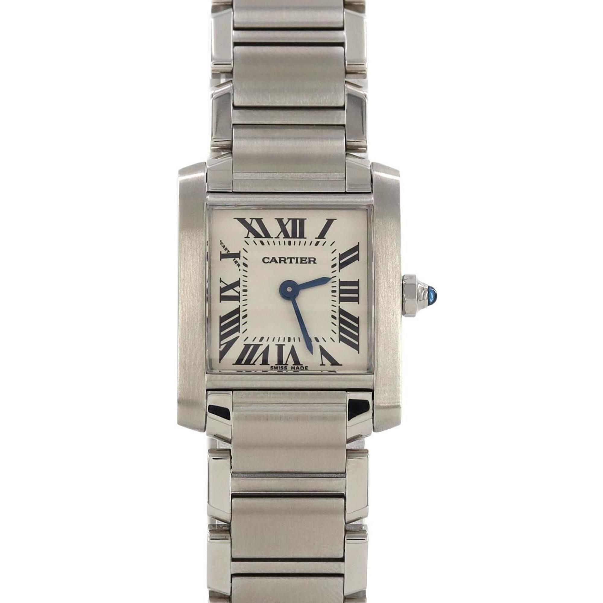 Cartier Tank Francaise SM W51008Q3 SS Wristwatch Quartz