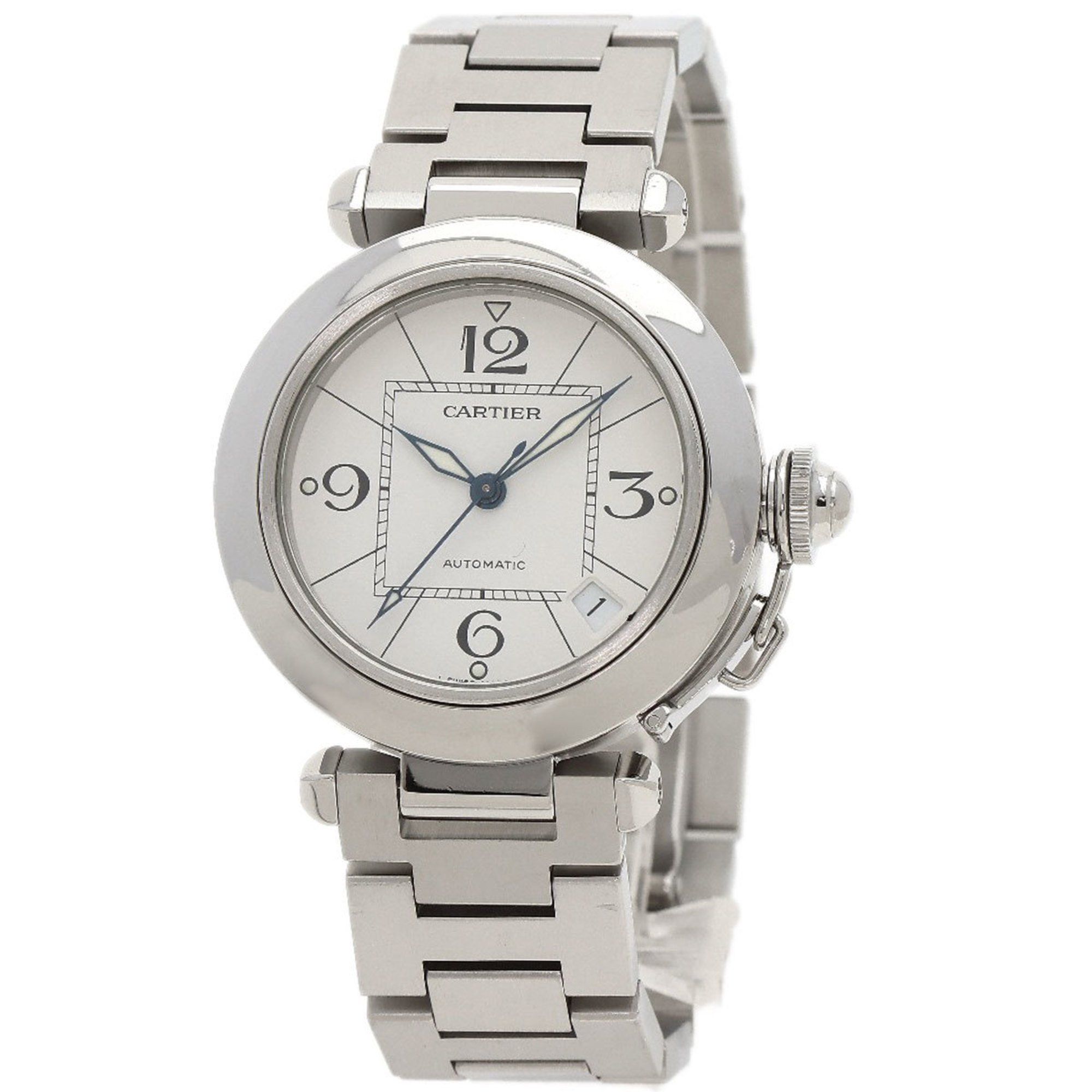 Cartier W31074M7 Pasha C Watch Stainless Steel SS Boys