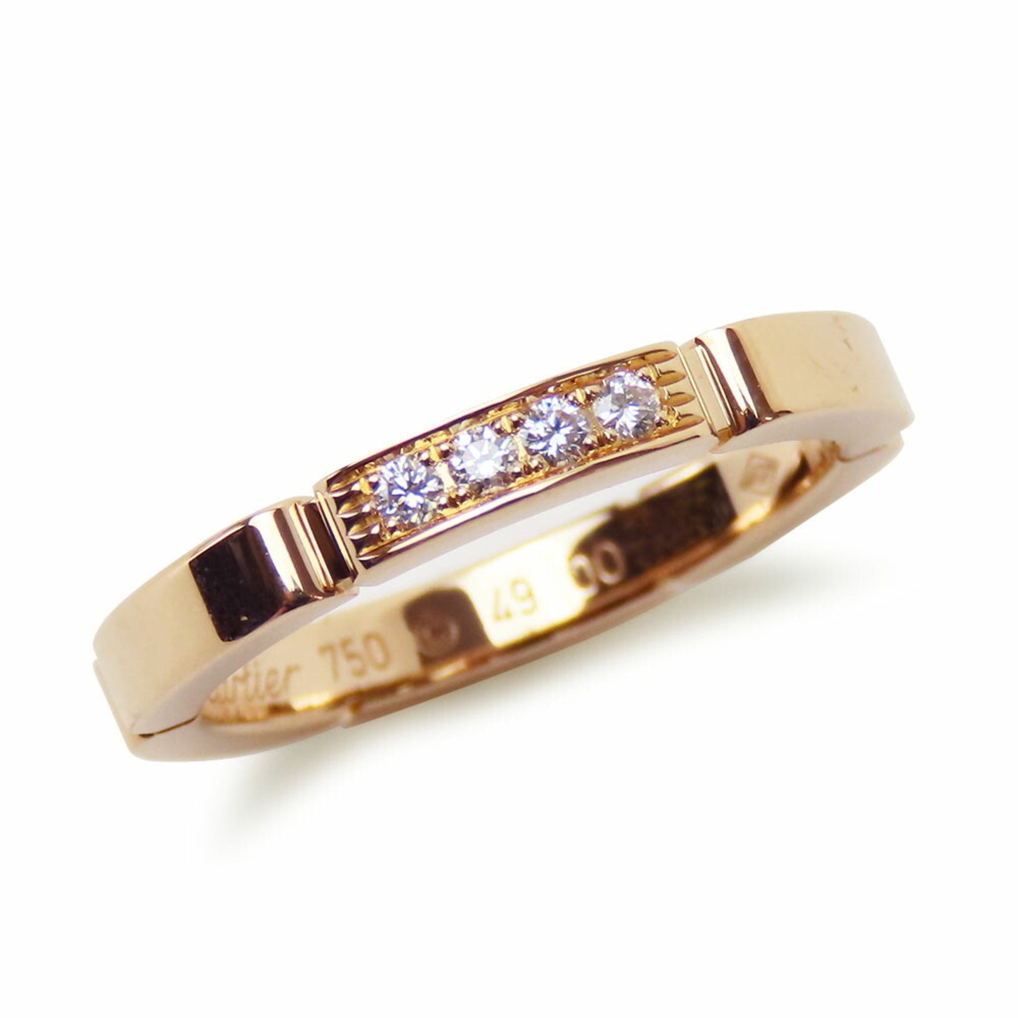 Cartier Ring, Maillon Panthere, 49, K18PG, approx. 3.78g, pink gold, 4PD, women's, CARTIER