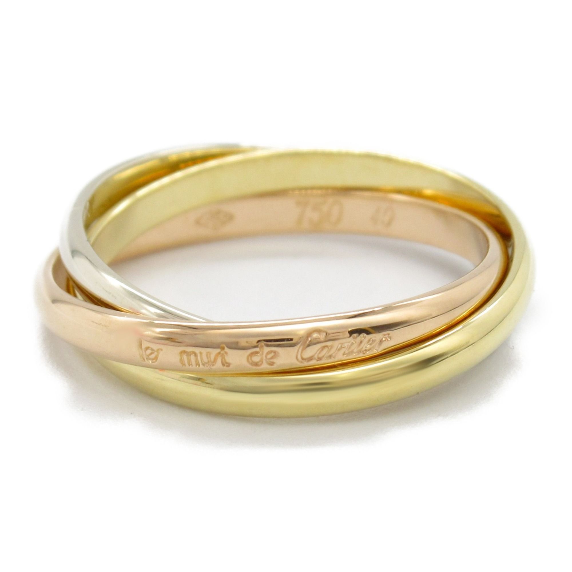 Cartier Trinity Ring 18K (yellow gold) 18KWG (white (pink Women's Gold