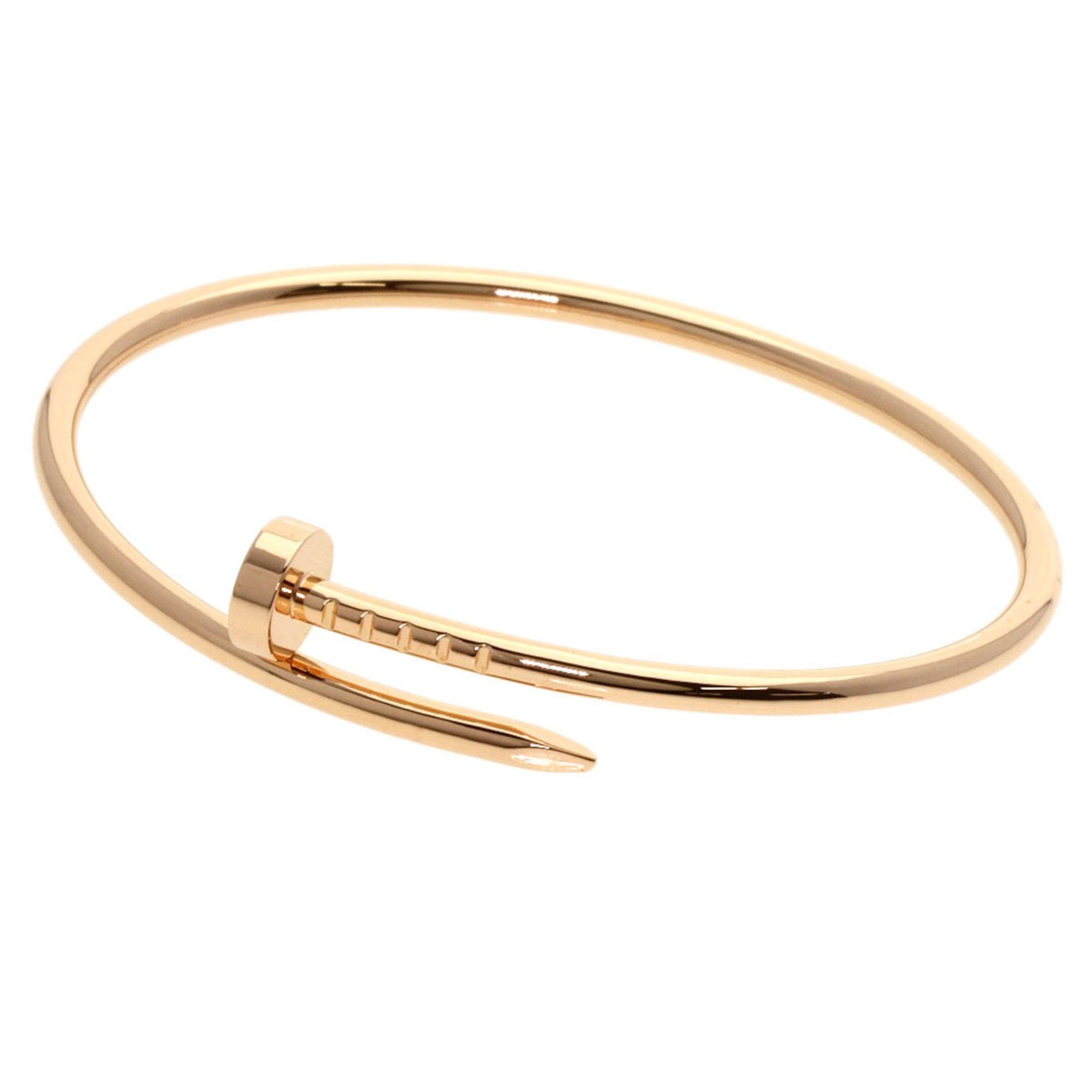 Cartier Juste Uncre Small Model #15 Bracelet K18 Pink Gold Women's CARTIER