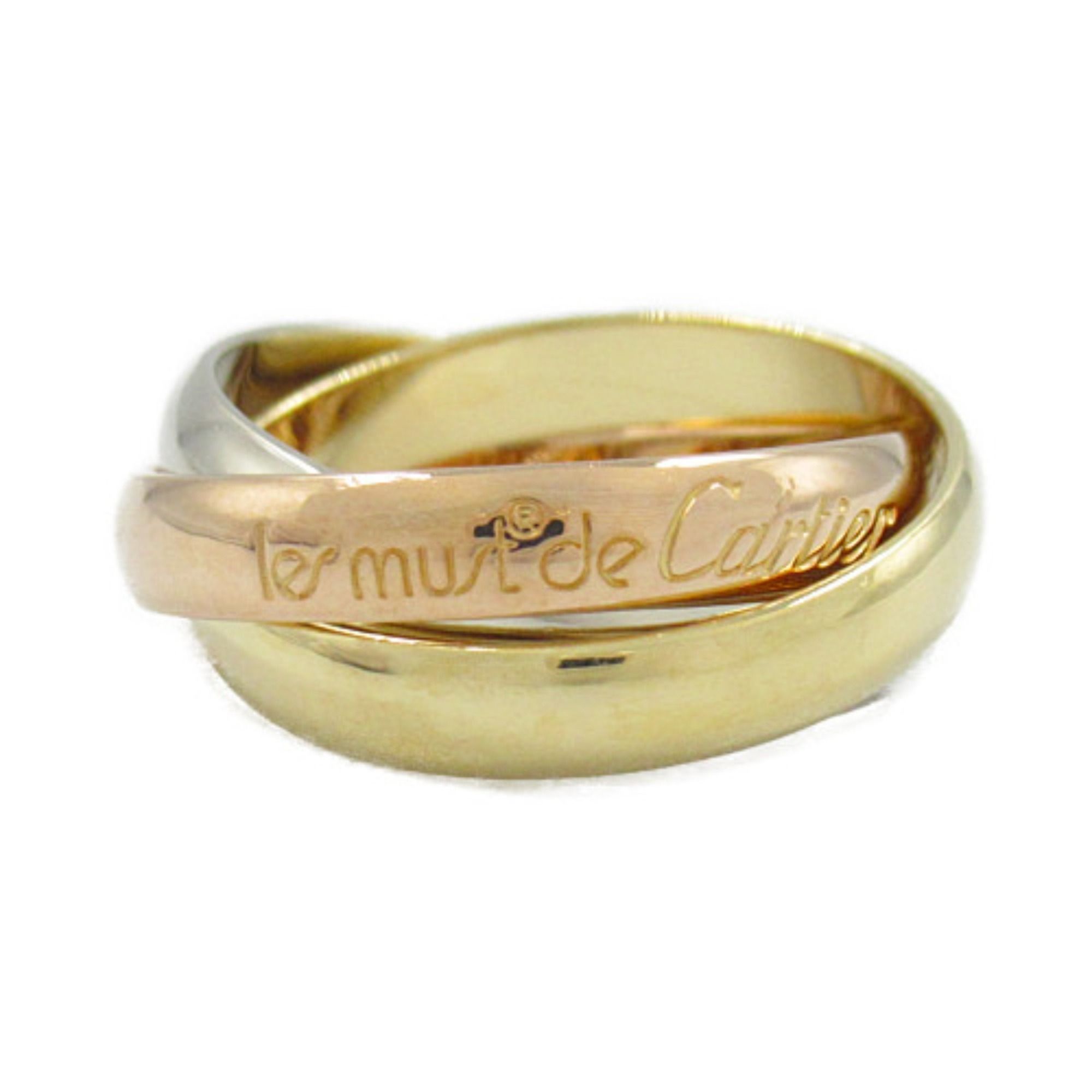 Cartier Trinity Ring 18K (yellow gold) 18KWG (white 18KPG (pink Women's Gold Silver