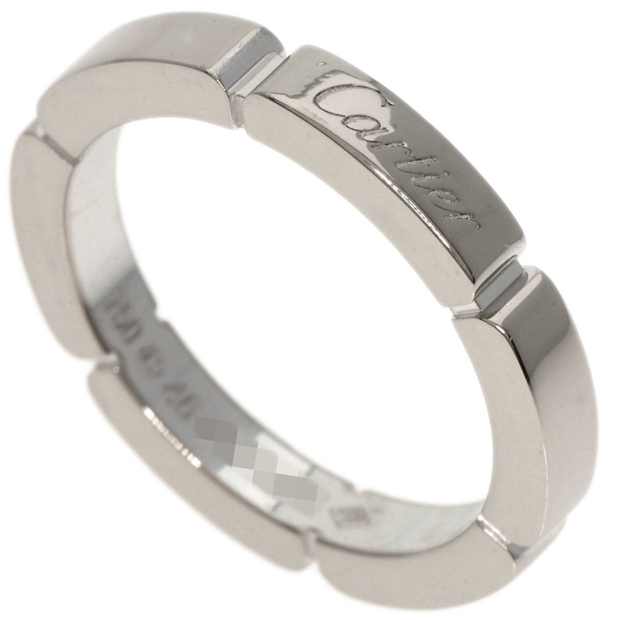 Cartier Maillon Panthere #46 Ring 18K White Gold Women's CARTIER