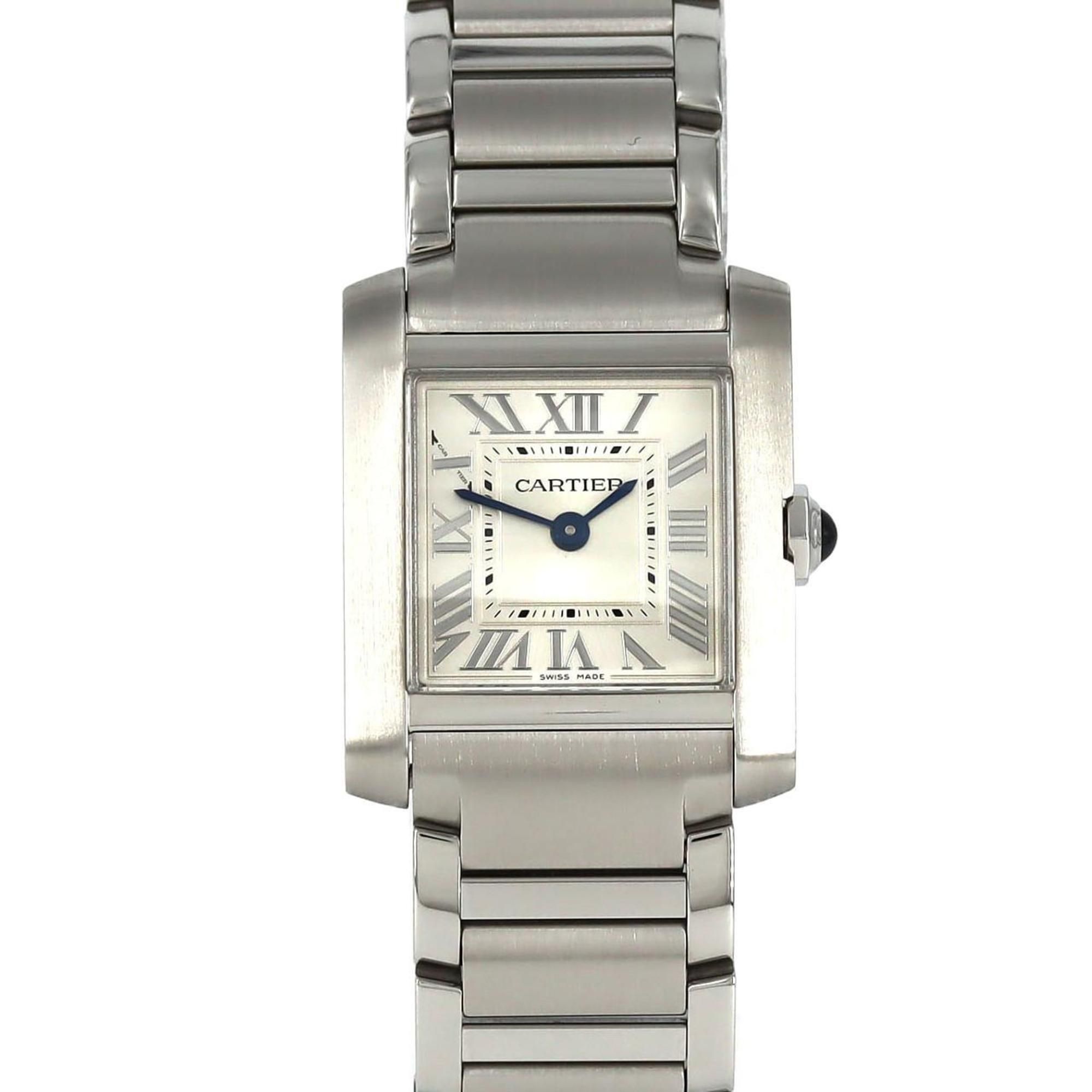 Cartier Tank Francaise SM WSTA0065 SS Wristwatch Quartz