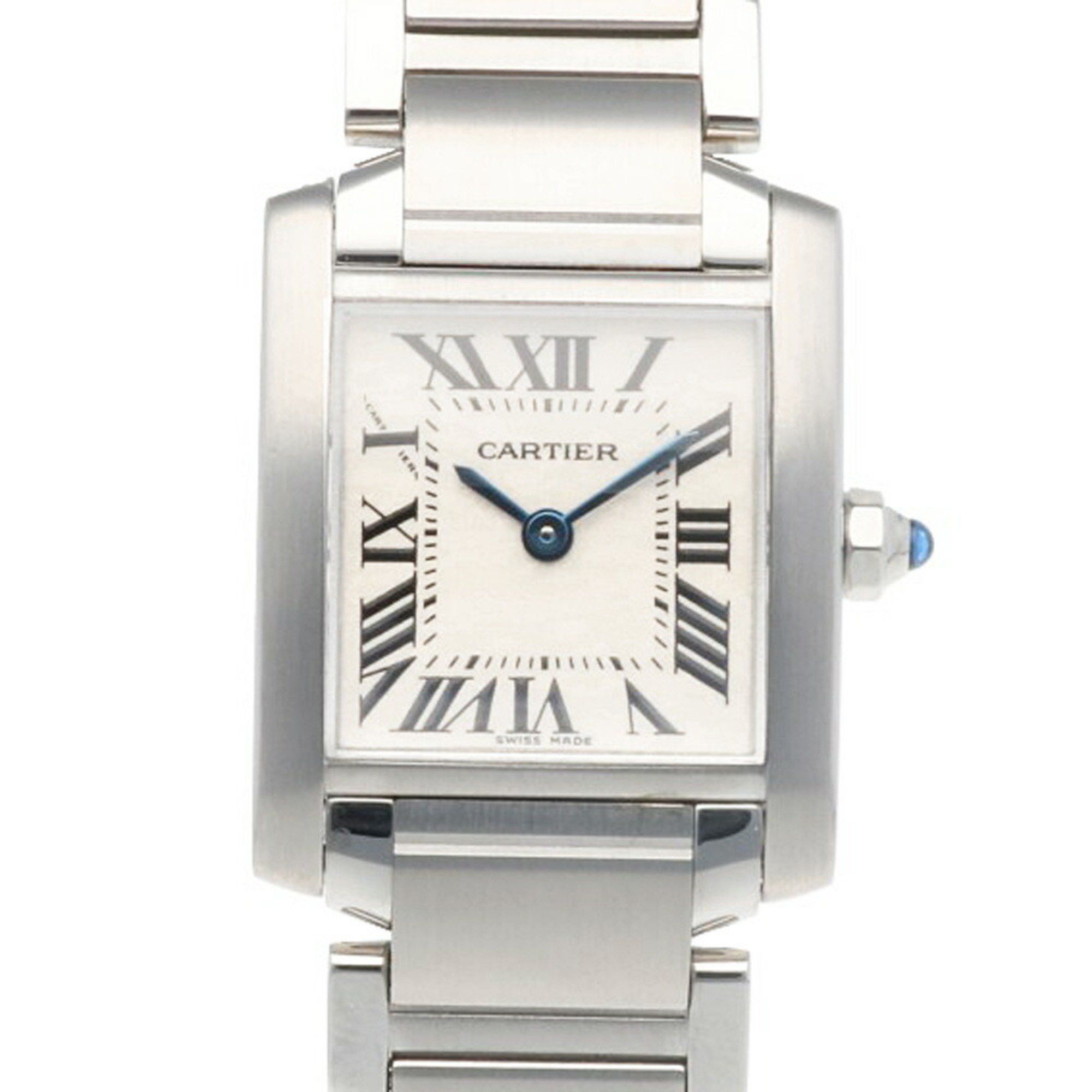 Cartier Tank Francaise SM Watch Stainless Steel 2384 Quartz Ladies CARTIER Overhauled