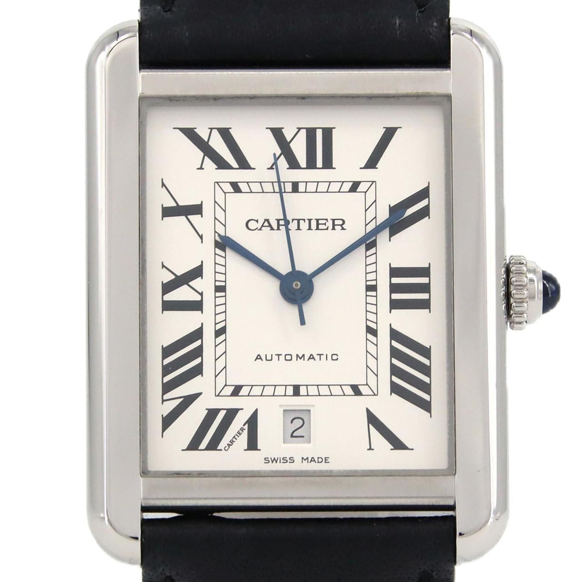 Cartier Tank Solo XL WSTA0029 SS Automatic Watch