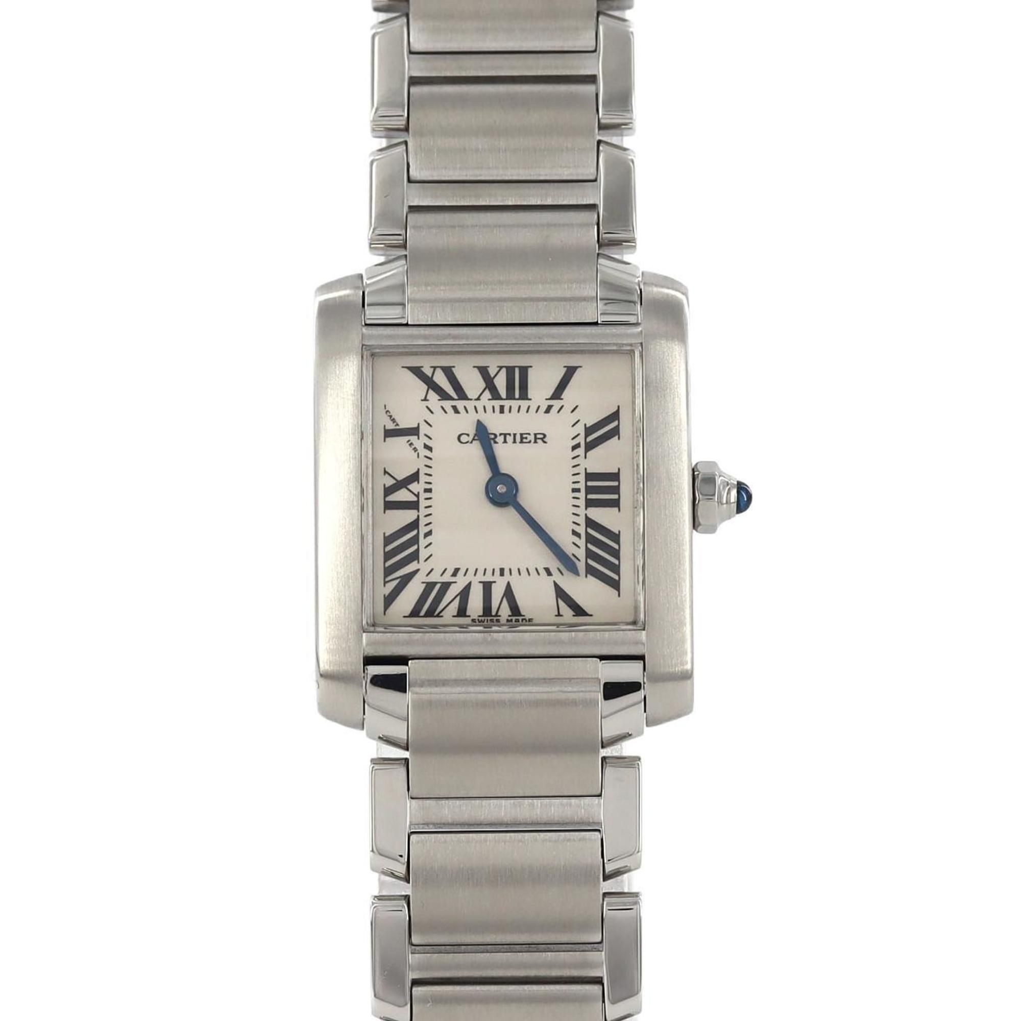 Cartier Tank Francaise SM W51008Q3 SS Wristwatch Quartz