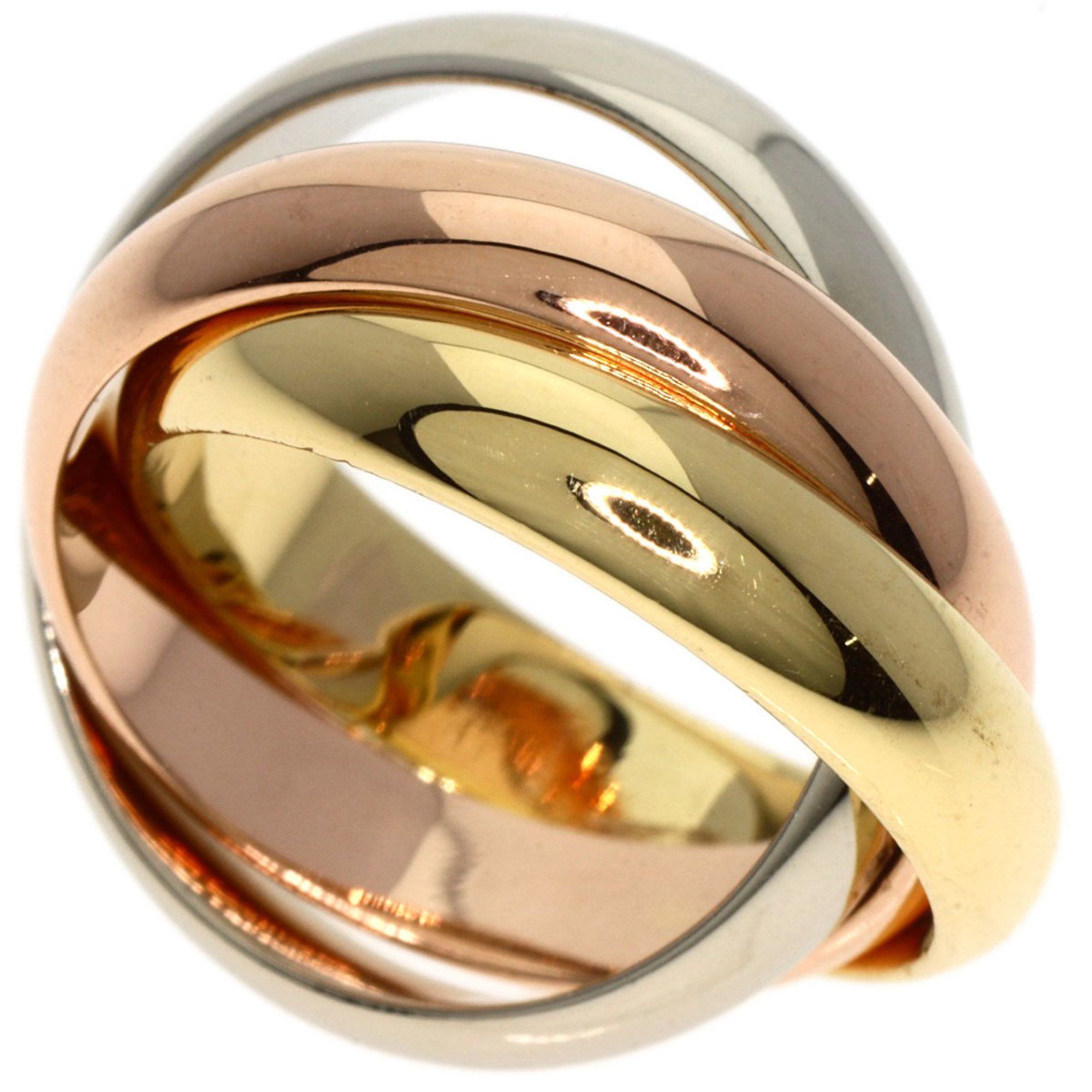 Cartier Trinity #47 Ring, K18 Yellow Gold, K18PG, K18WG, Women's, CARTIER