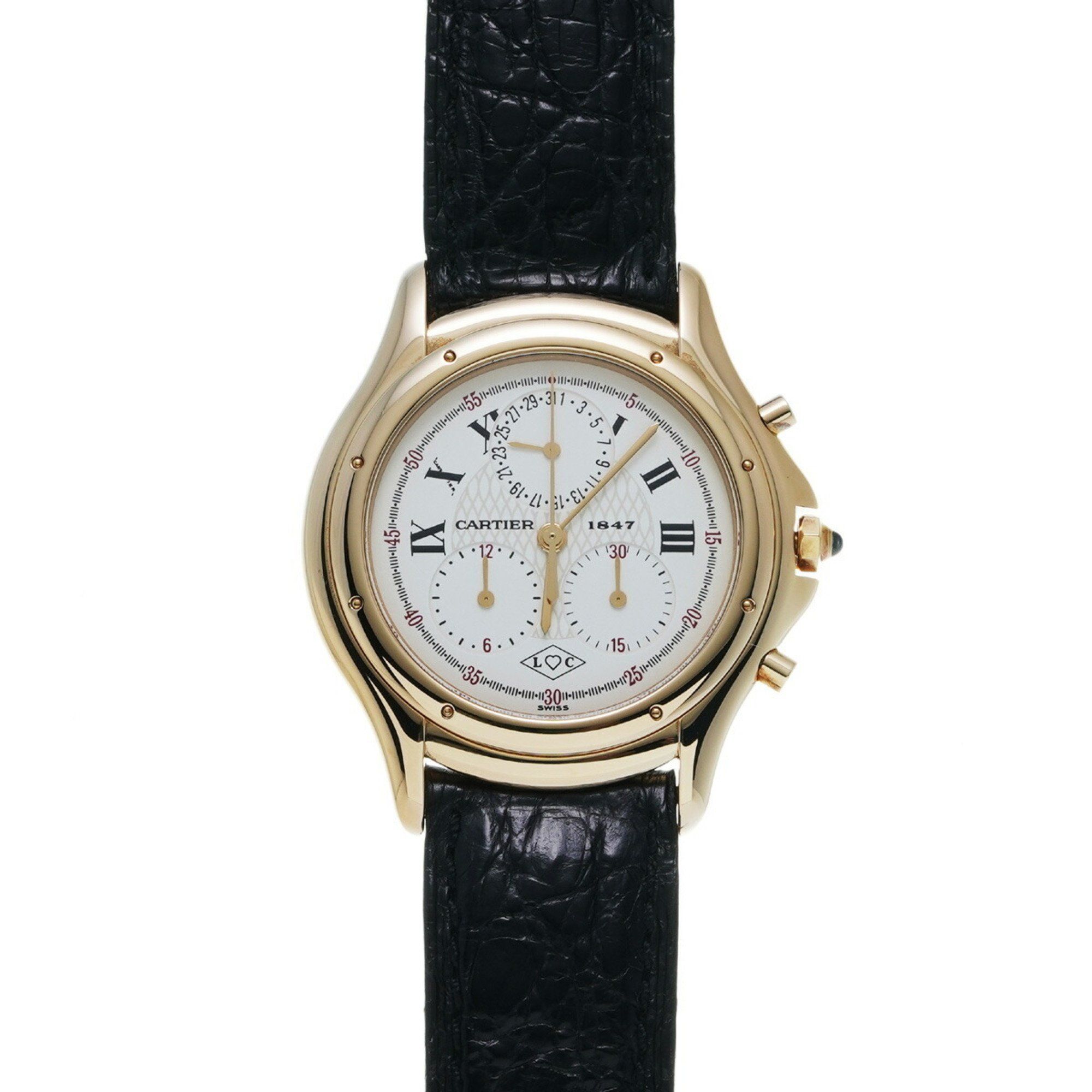 Cartier Cougar Chrono Reflex 150th Anniversary W35X0856 White Men's Watch Quartz