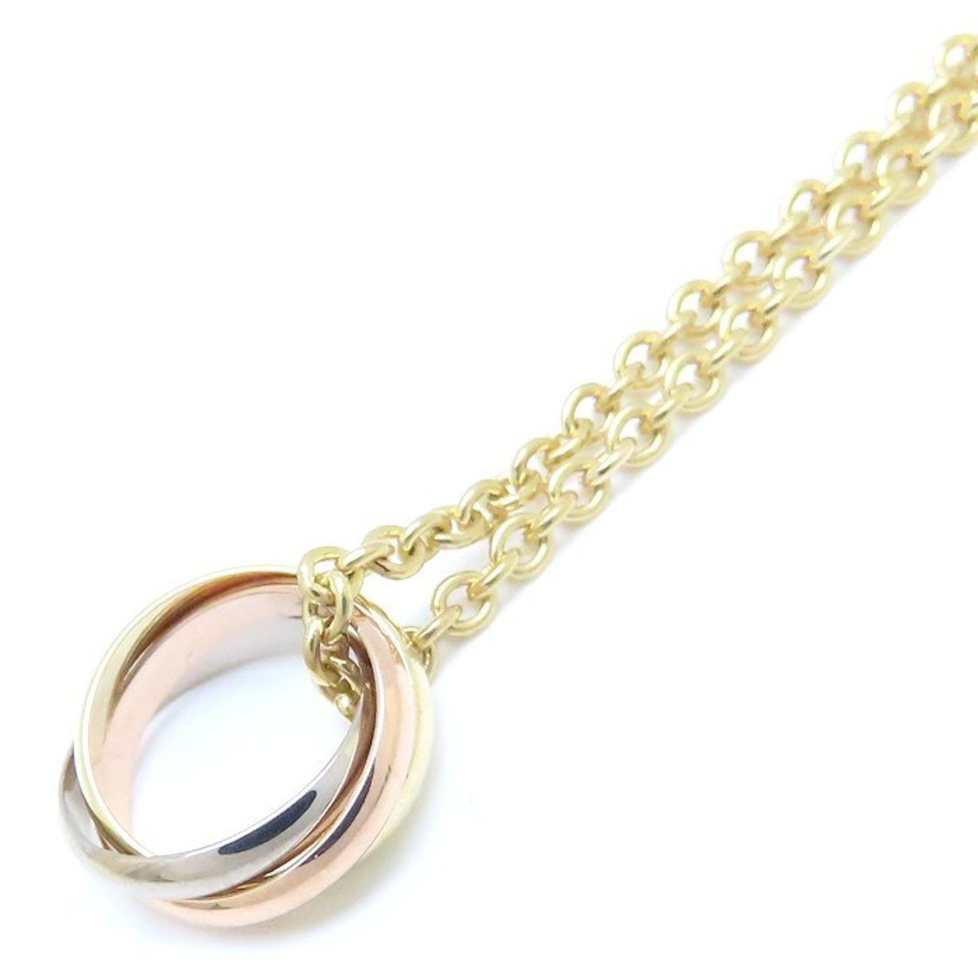 CARTIER Baby Trinity Necklace, K18 Three-Color Gold, 293594