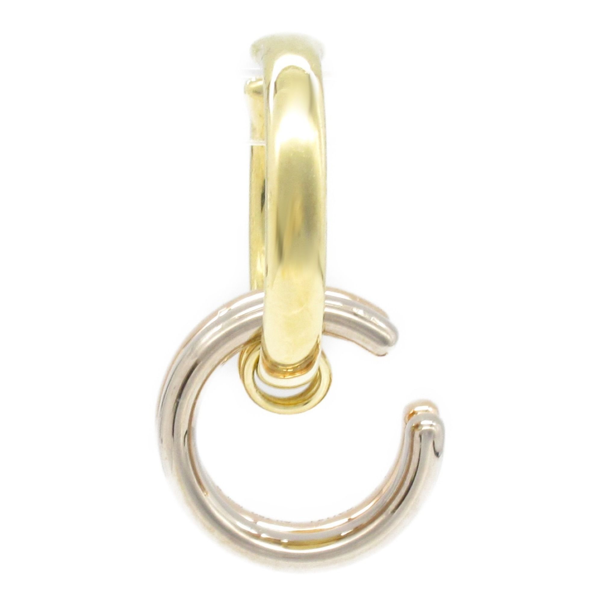 CARTIER Trinity Ear Cuff Earrings 18K (Yellow Gold) 18KWG (White (Pink Women's Gold