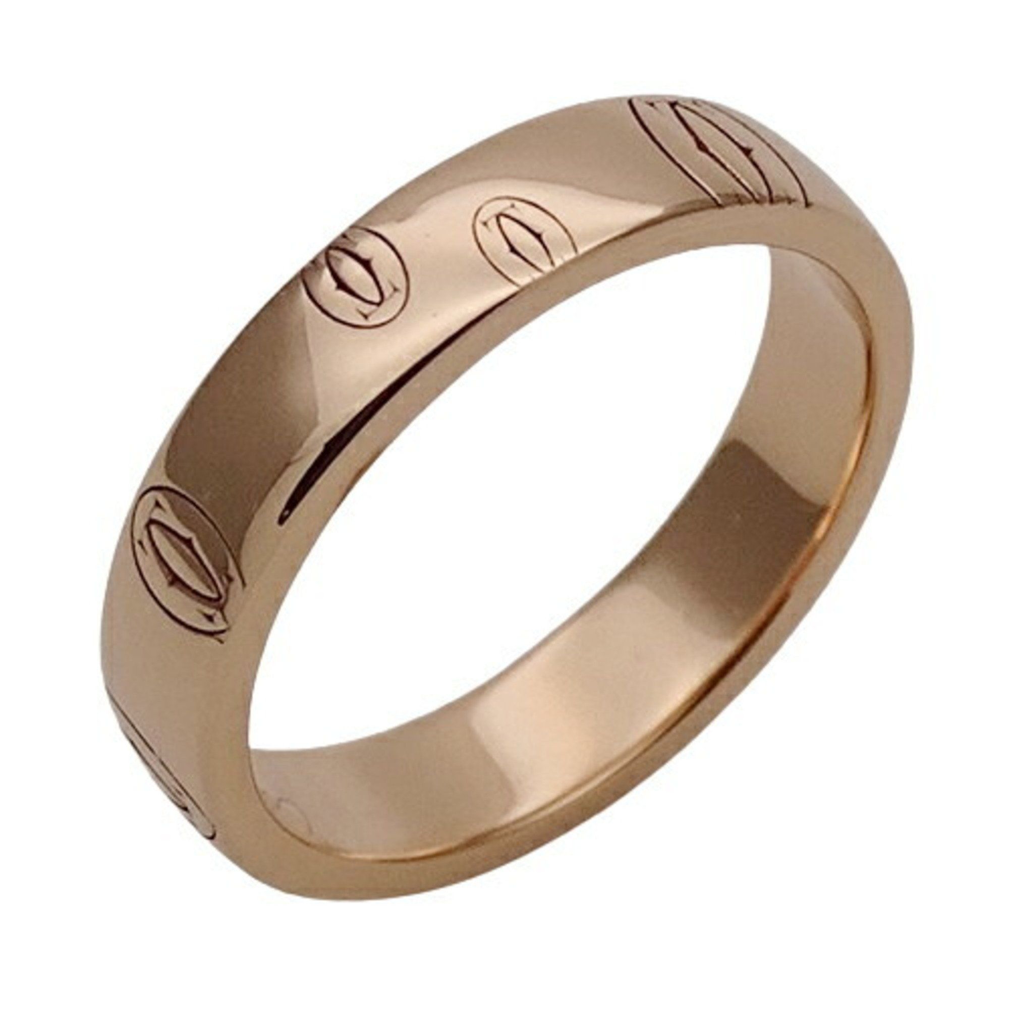 Cartier Ring for Women, 750PG Happy Birthday, Pink Gold, #48, Approx. Size 8