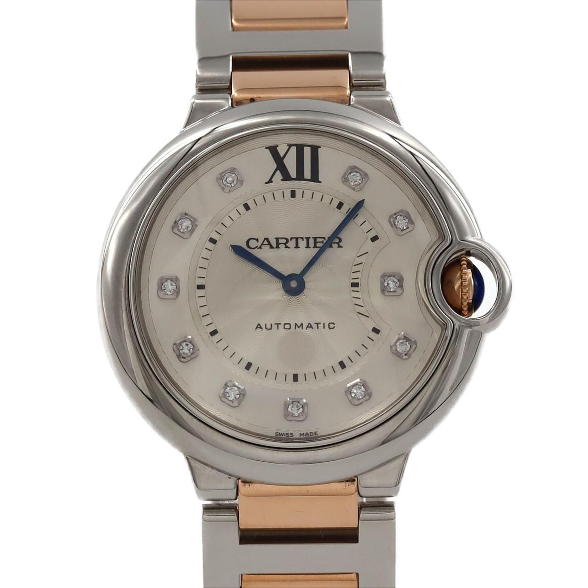 Cartier Ballon Bleu PG combination 11P WE902031 SSxPG watch automatic winding