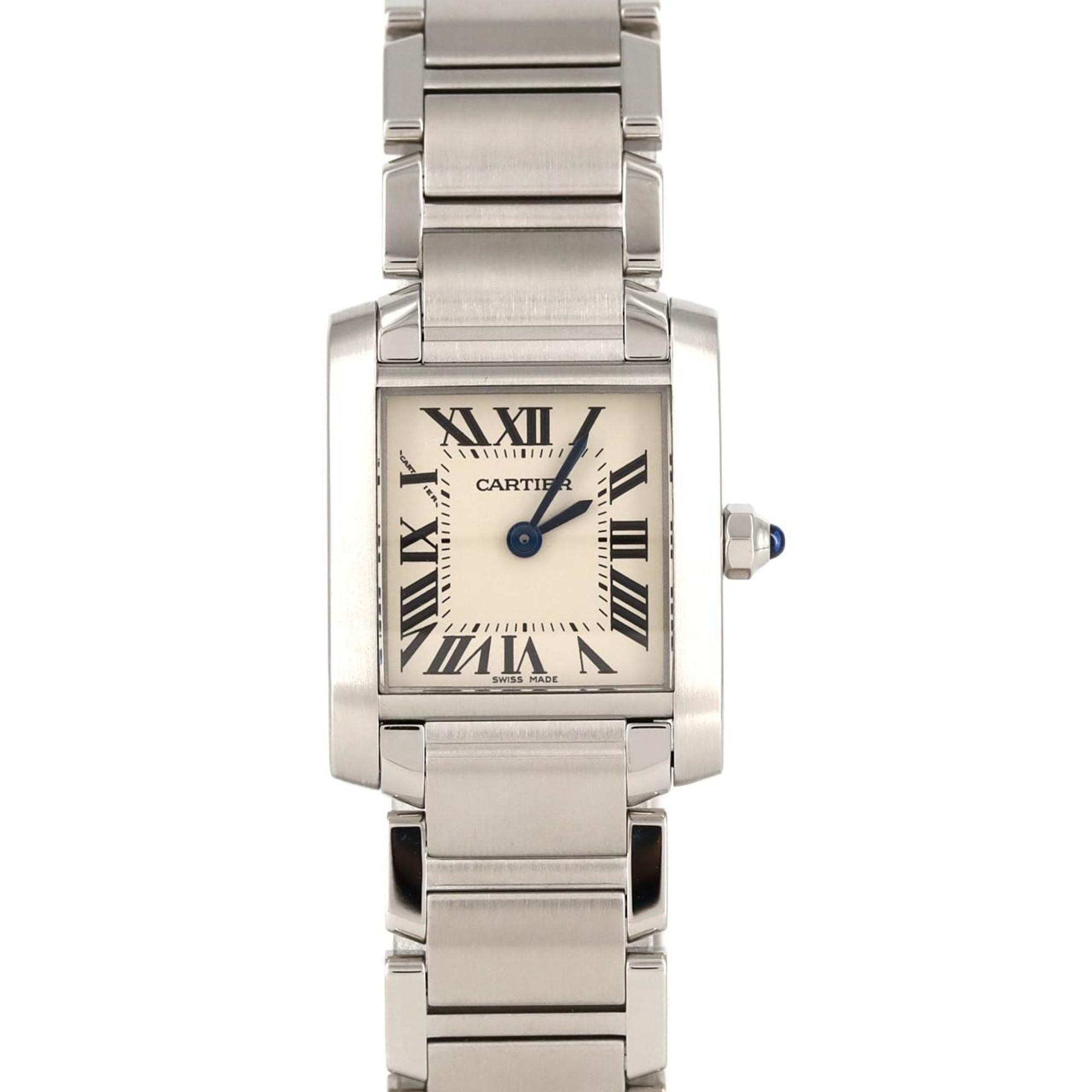 Cartier Tank Francaise SM W51008Q3 SS Wristwatch Quartz