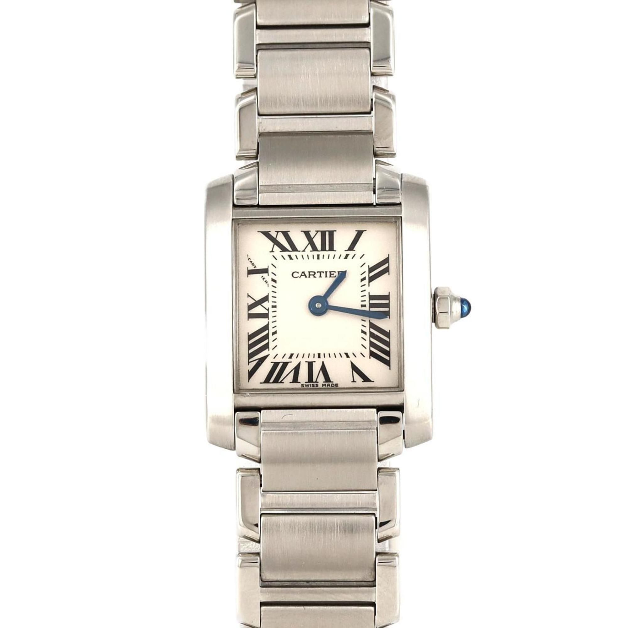 Cartier Tank Francaise SM W51008Q3 SS Wristwatch Quartz