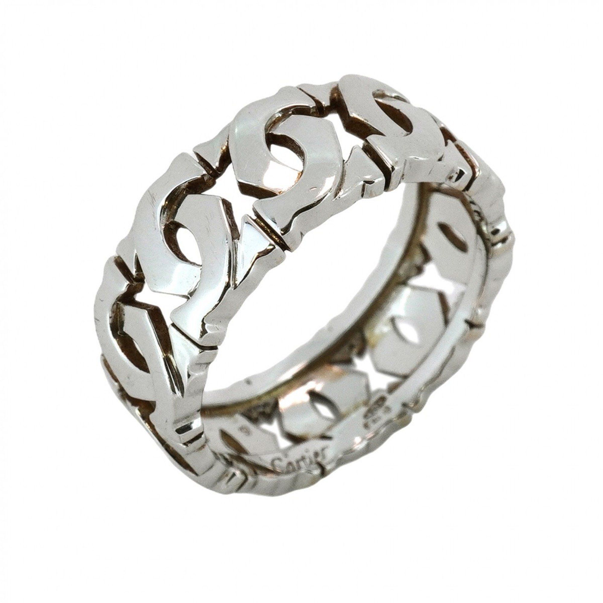 Cartier Ring Entrelacé 18KWG White Gold #59 Men's Women's