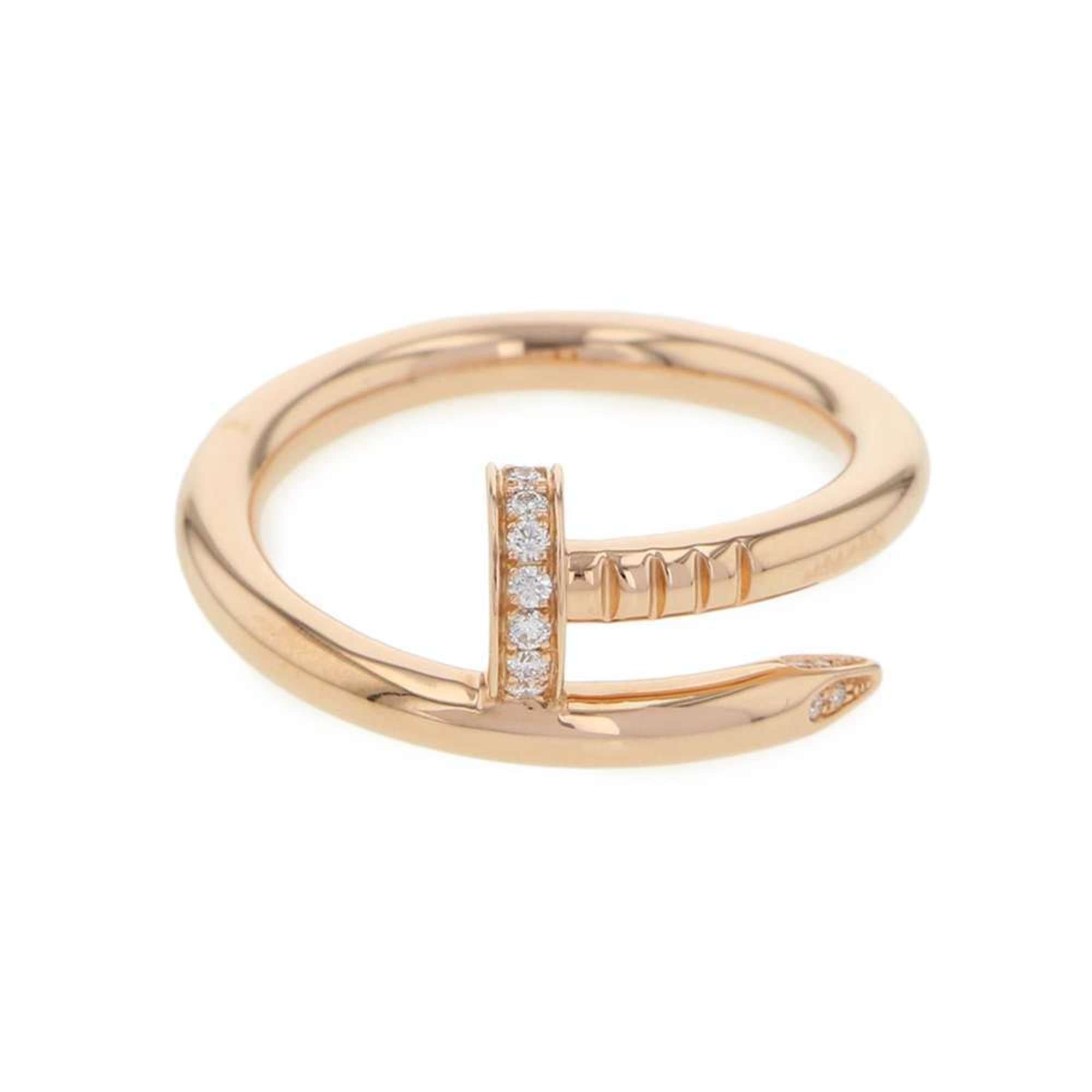 Cartier Ring Juste un Clou Diamond 22P Total 0.13ct 18KPG Pink Gold Size 57 B4094800