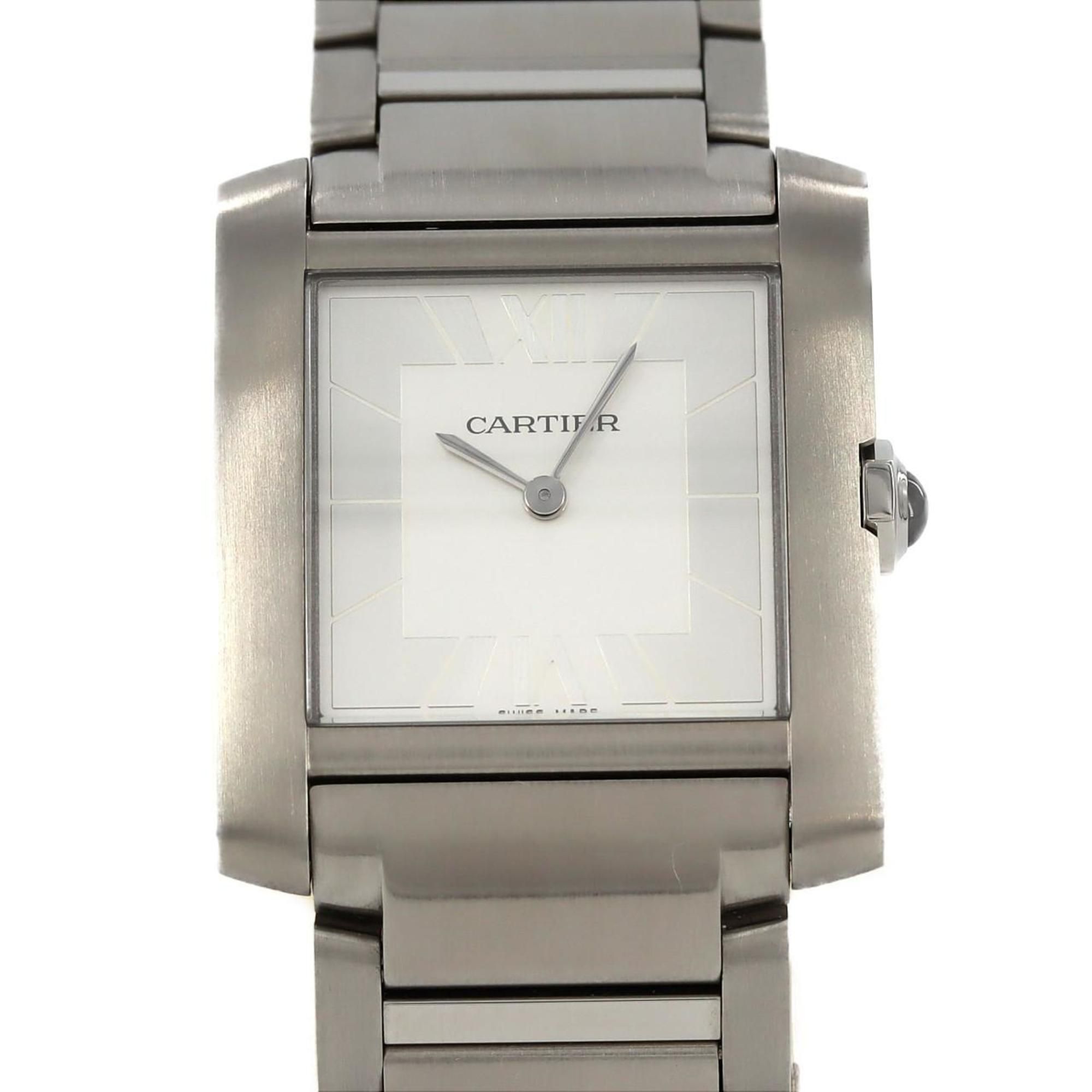 Cartier Tank Francaise MM JAPAN LIMITED WSTA0086 SS Wristwatch Quartz