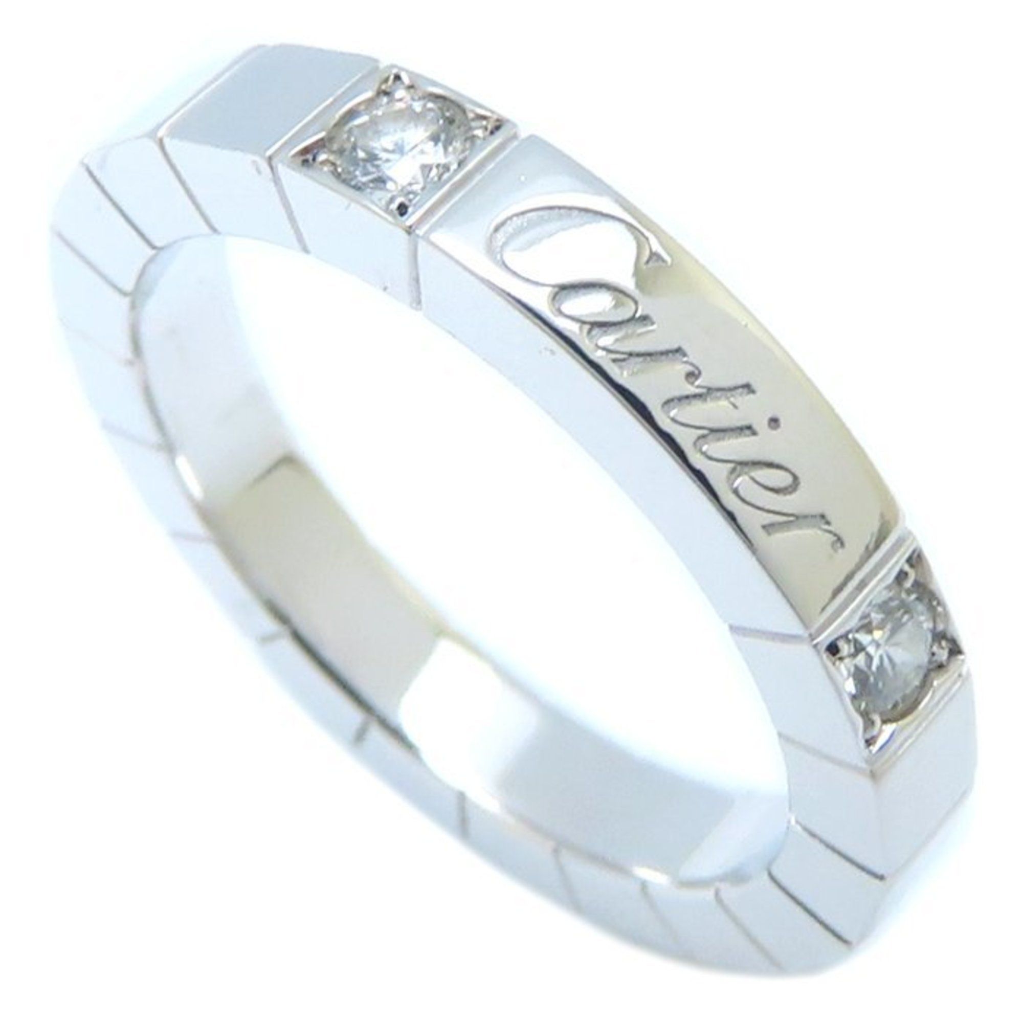 CARTIER Lanier Ring 2P Diamond #49 18KWG White Gold 293467