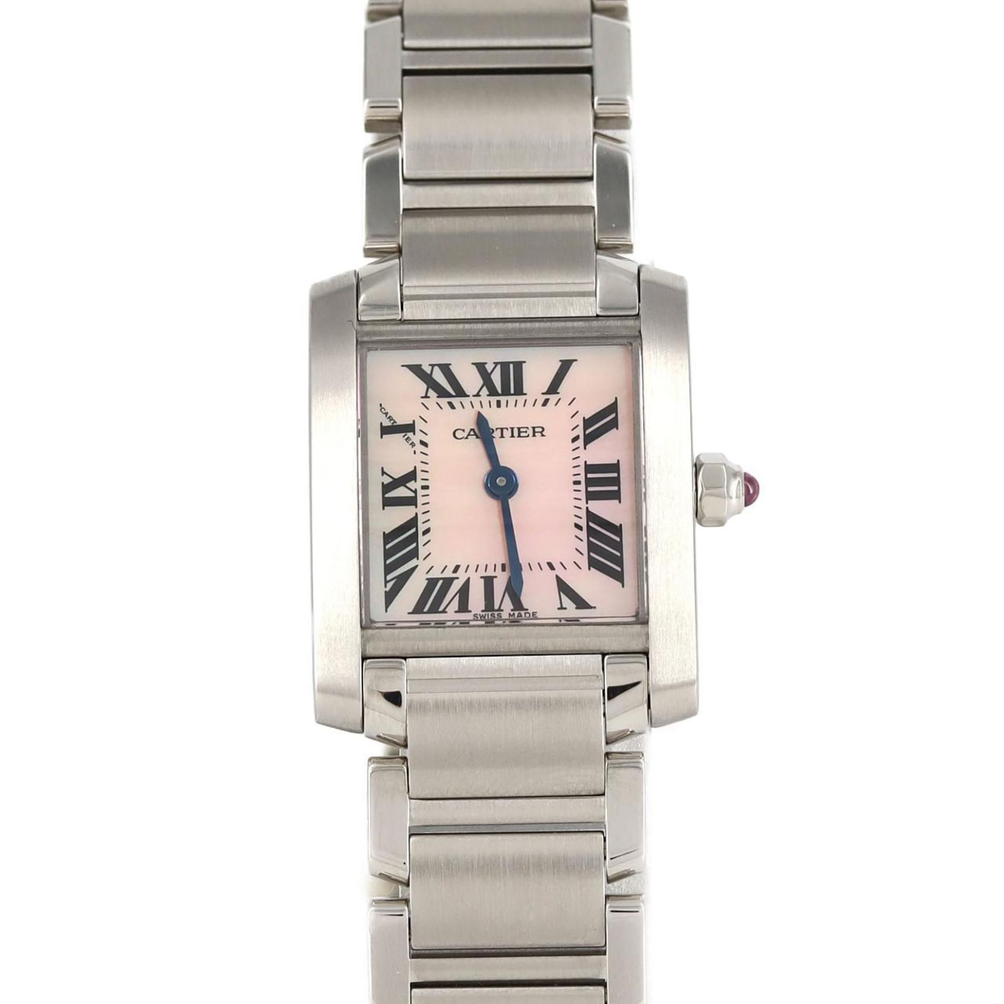 Cartier Tank Francaise SM W51028Q3 SS Wristwatch Quartz