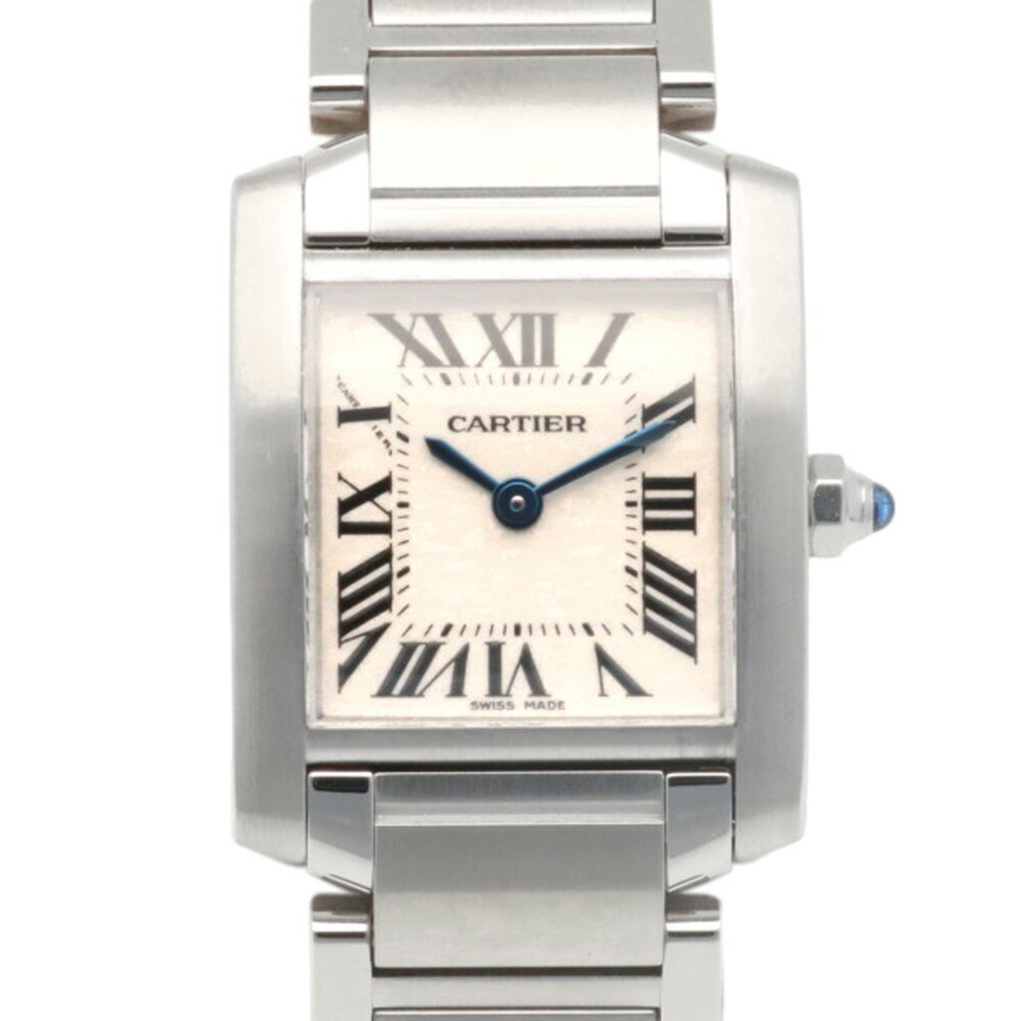 Cartier Tank Francaise SM Watch Stainless Steel 2384 Quartz Ladies CARTIER