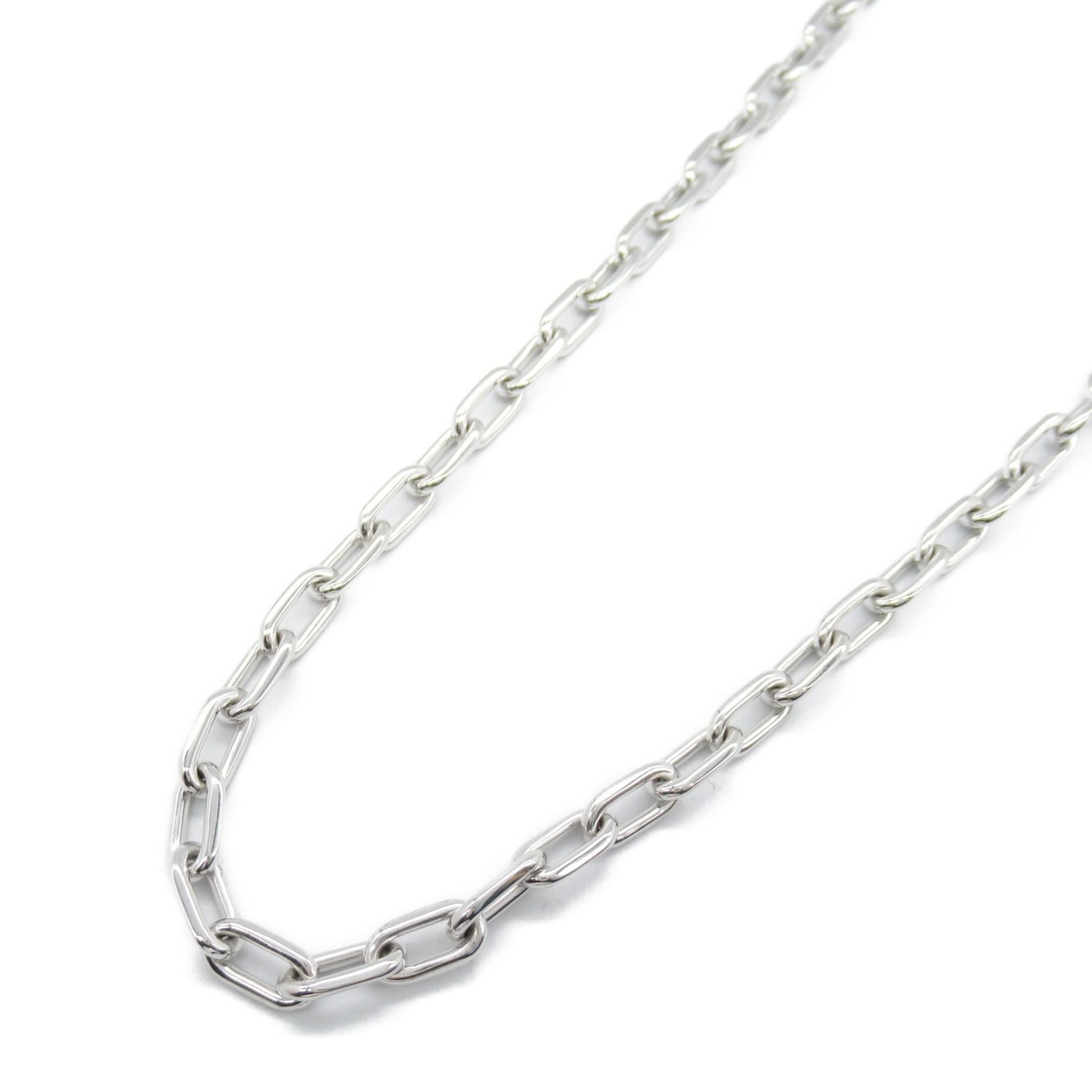 CARTIER Spartacus Necklace 18KWG (White Gold) Men's Women's Silver