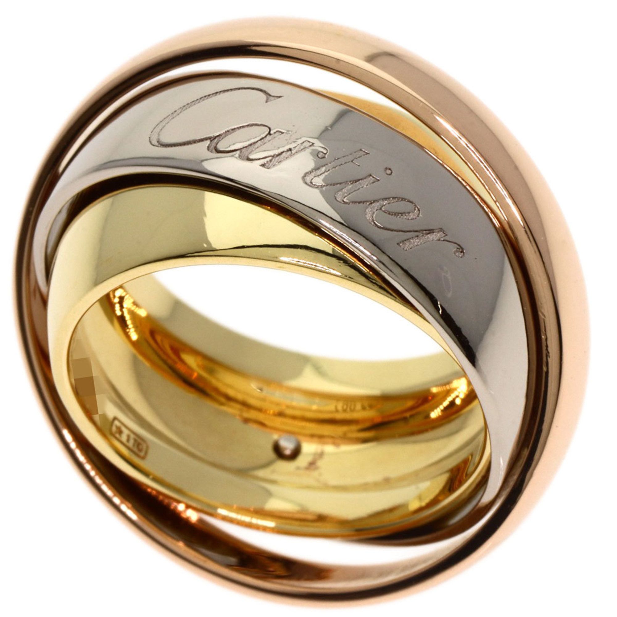 Cartier Trinity Must Essence #52 Ring 18K Yellow Gold K18WG Women's CARTIER