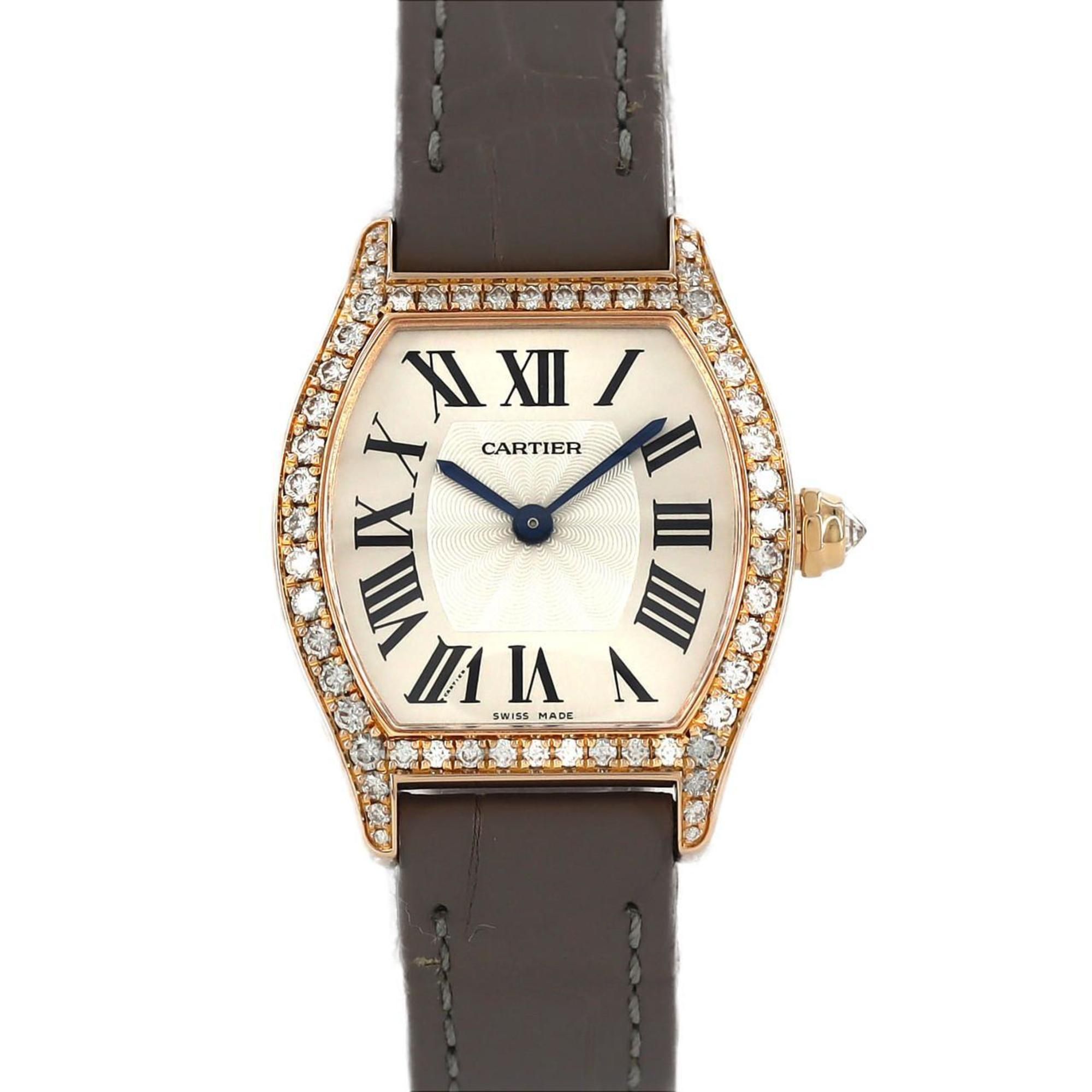 Cartier Tortue SM PG D WA501006 RG Watch Manual Winding