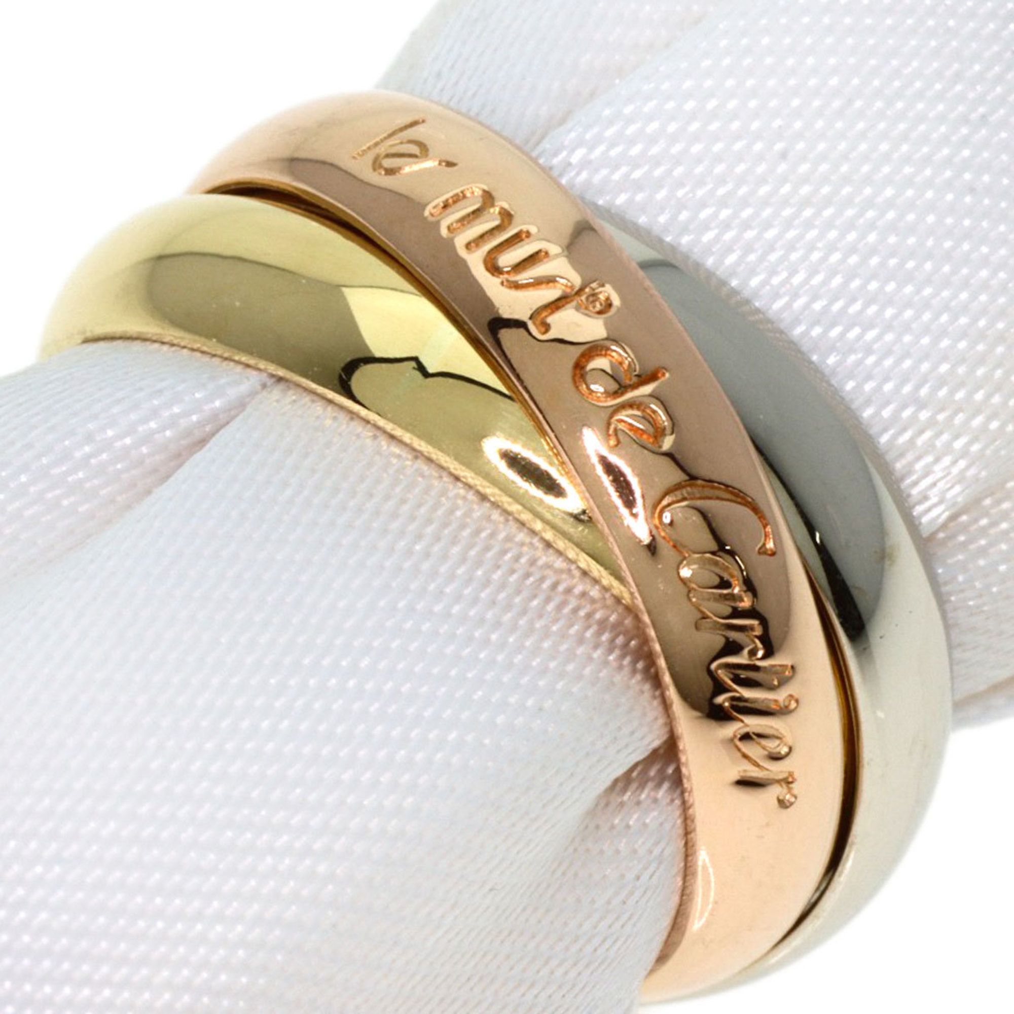 Cartier Trinity #47 Ring, K18 Yellow Gold, K18WG, K18PG, Women's, CARTIER