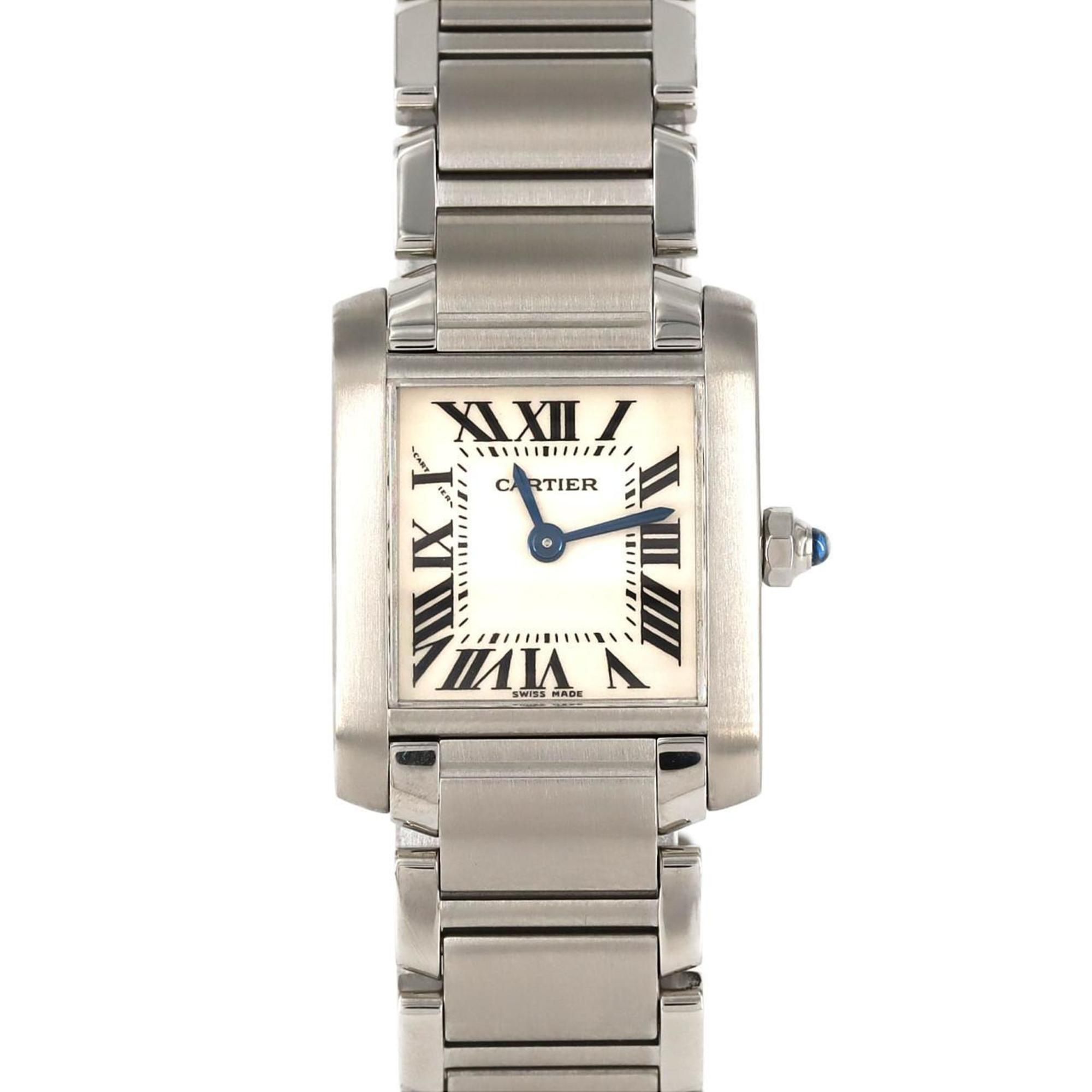 Cartier Tank Francaise SM W51008Q3 SS Wristwatch Quartz