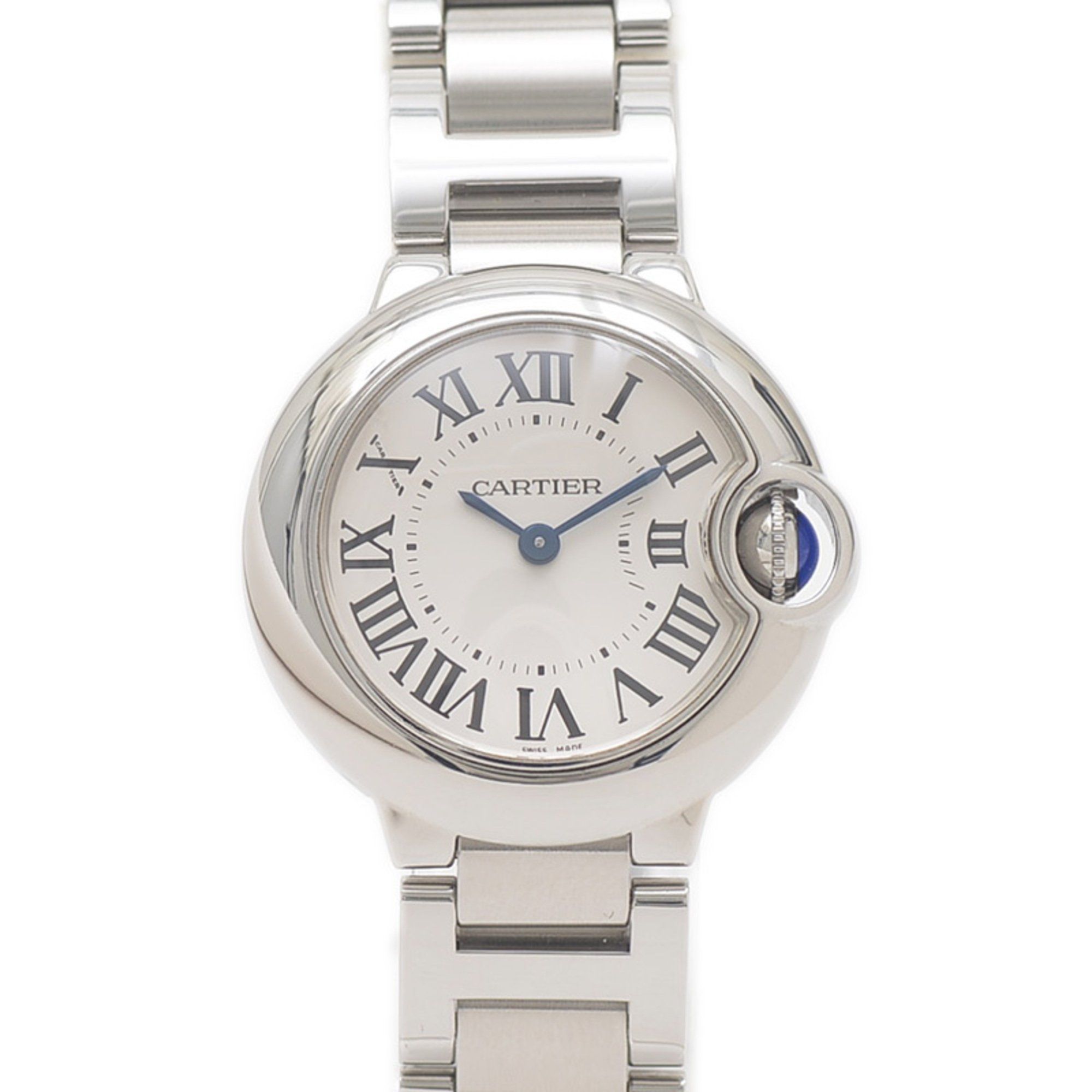Cartier Ballon Bleu SM Silver Dial SS Quartz Ladies W69010Z4 Watch
