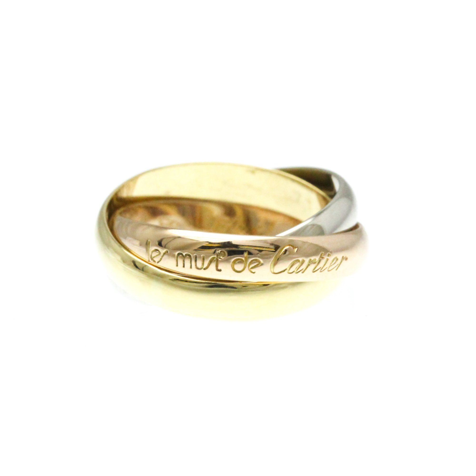Cartier Trinity Ring Pink Gold (18K),White Gold (18K),Yellow Gold (18K) Fashion No Stone Band Ring G