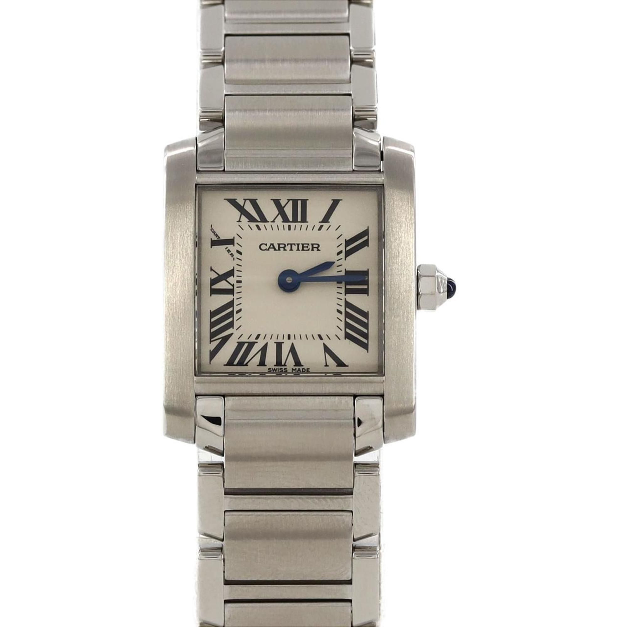 Cartier Tank Francaise SM W51008Q3 SS Wristwatch Quartz