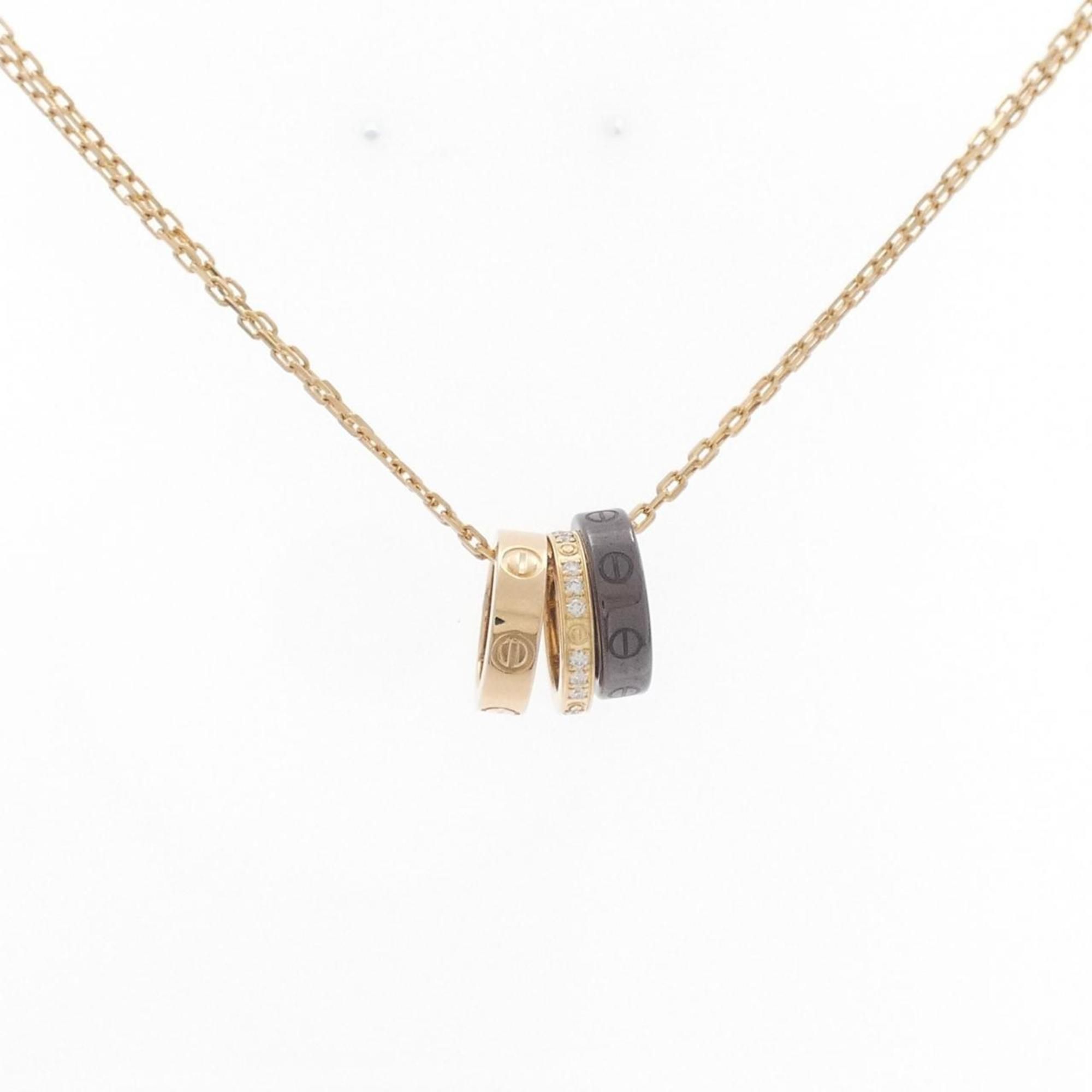 Cartier Love Three Hoop Necklace