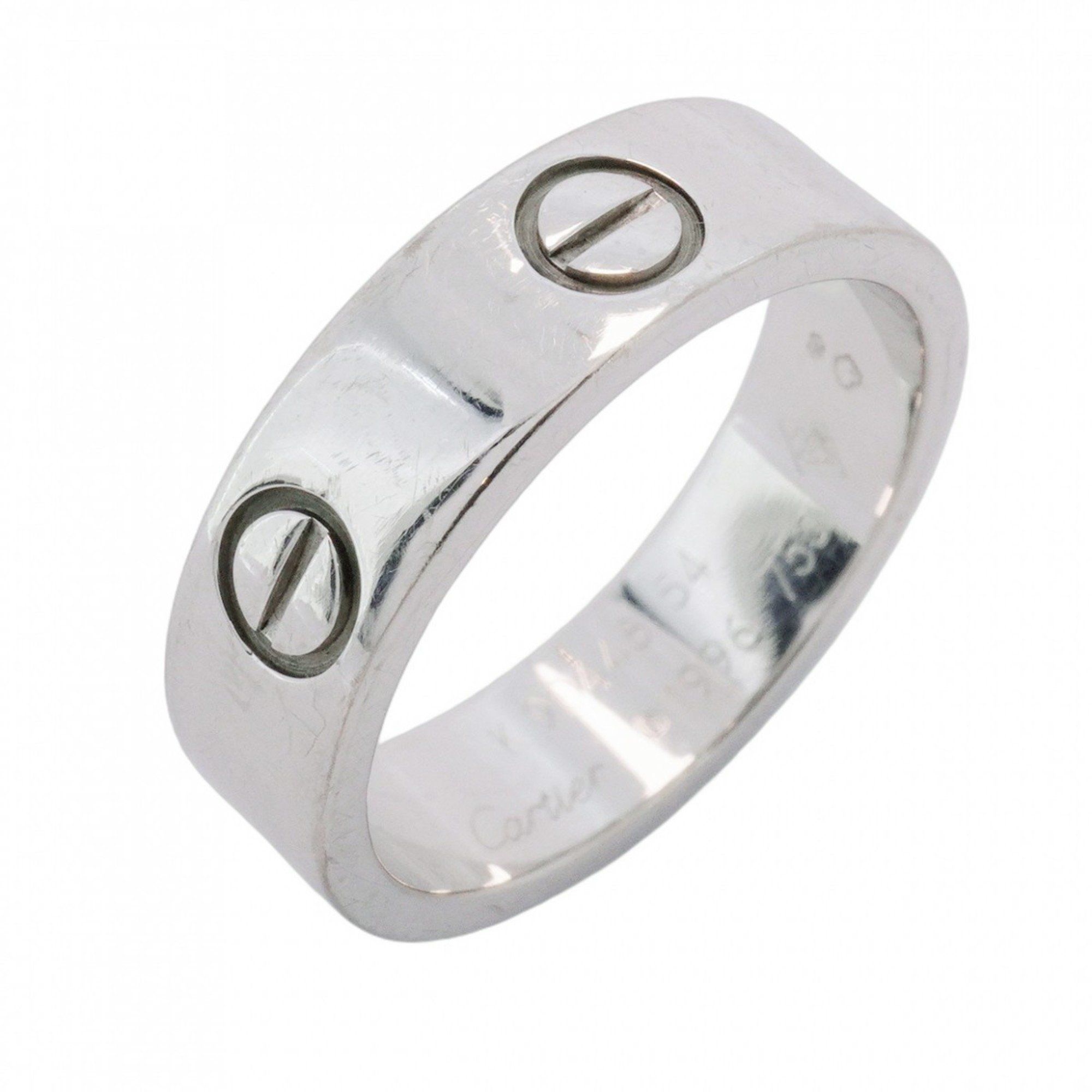 Cartier Ring Love 18KWG White Gold #54 Ladies