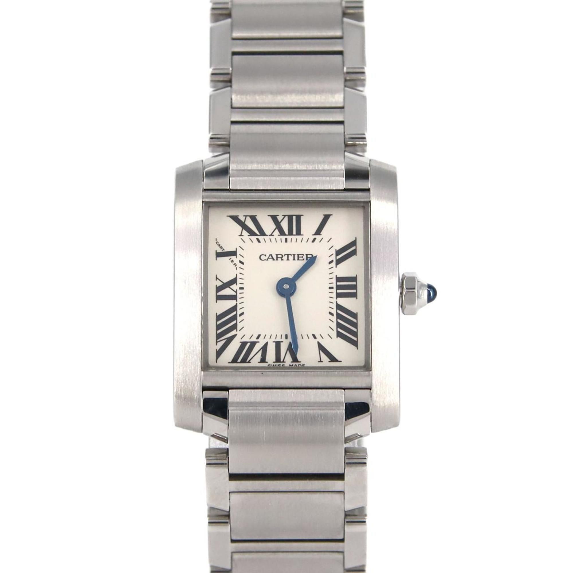 Cartier Tank Francaise SM W51008Q3 SS Wristwatch Quartz