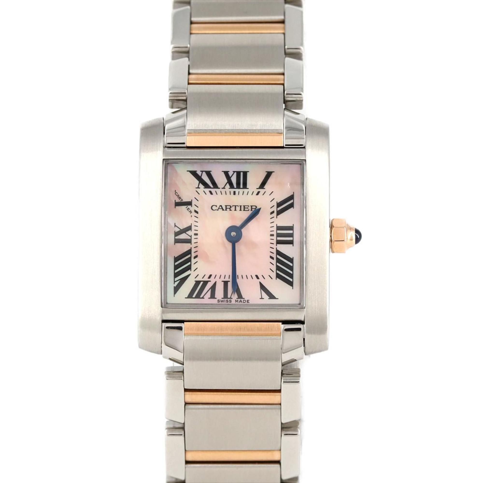 Cartier Tank Francaise SM PG Combi W51027Q4 SSxPG Wristwatch Quartz