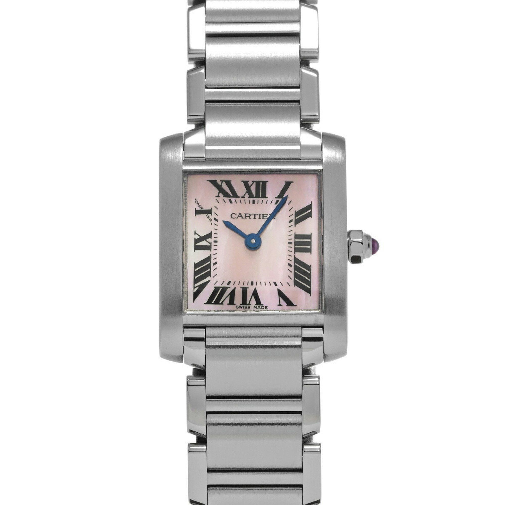 Cartier Tank Francaise SM W51028Q3 Pink Shell Ladies Watch Quartz